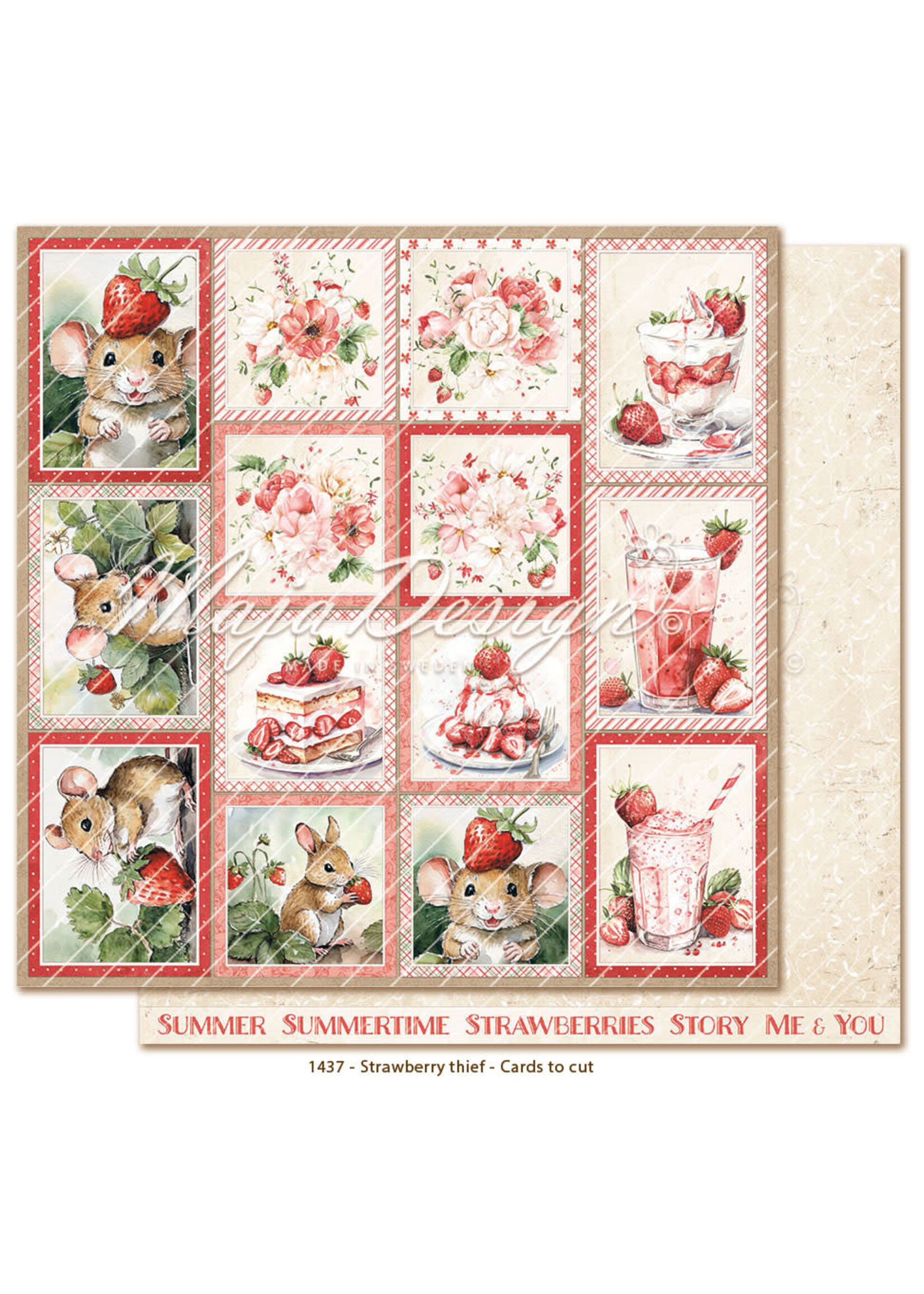 Aardbeiendief - 12x12" Collectie pakket