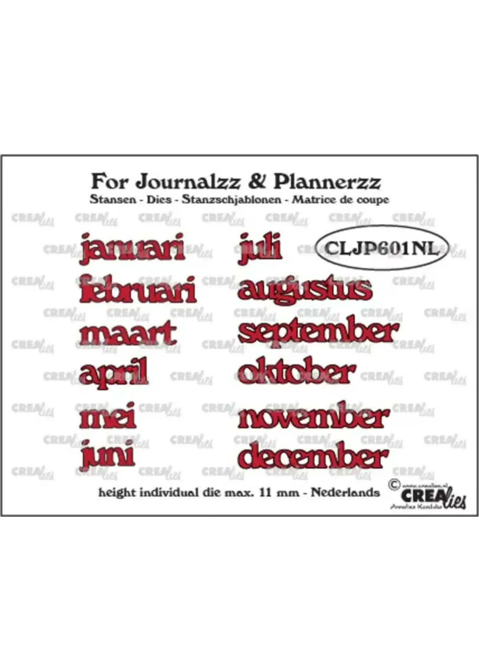 For Journalzz & Plannerzz Stansen Maanden NL (CLJP601NL)