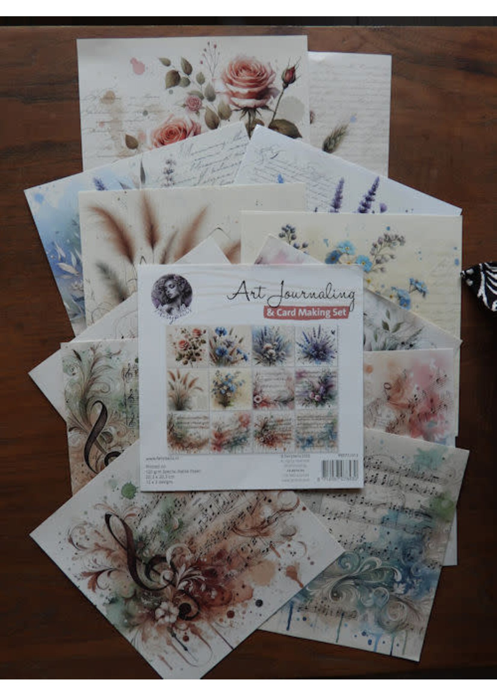Art Journaling & Card Making Set Vlinders, elfjes en muziek