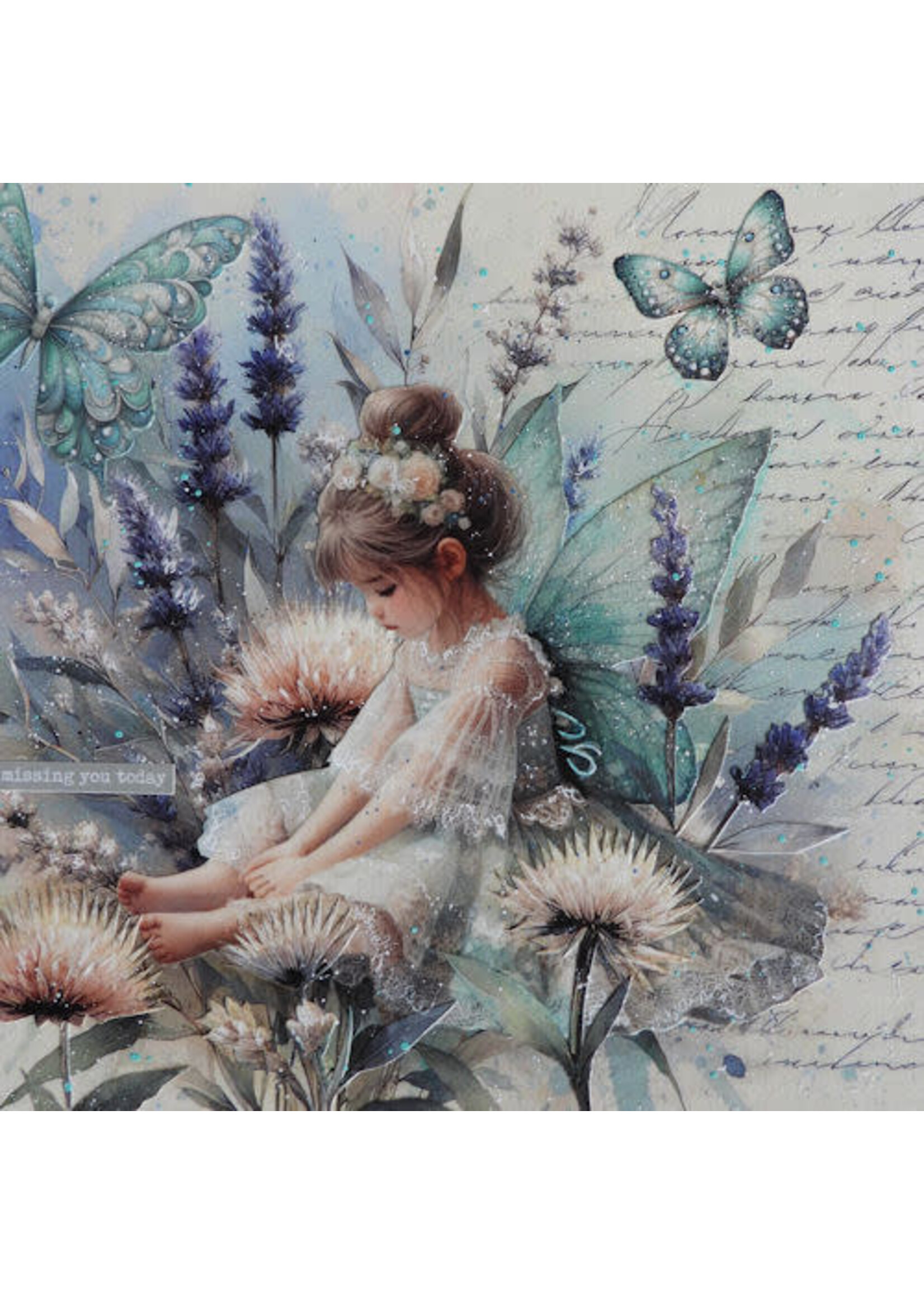 Art Journaling & Card Making Set Vlinders, elfjes en muziek