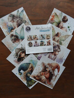 Art Journaling & Card Making Backgrounds Set Vlinders, elfjes en muziek