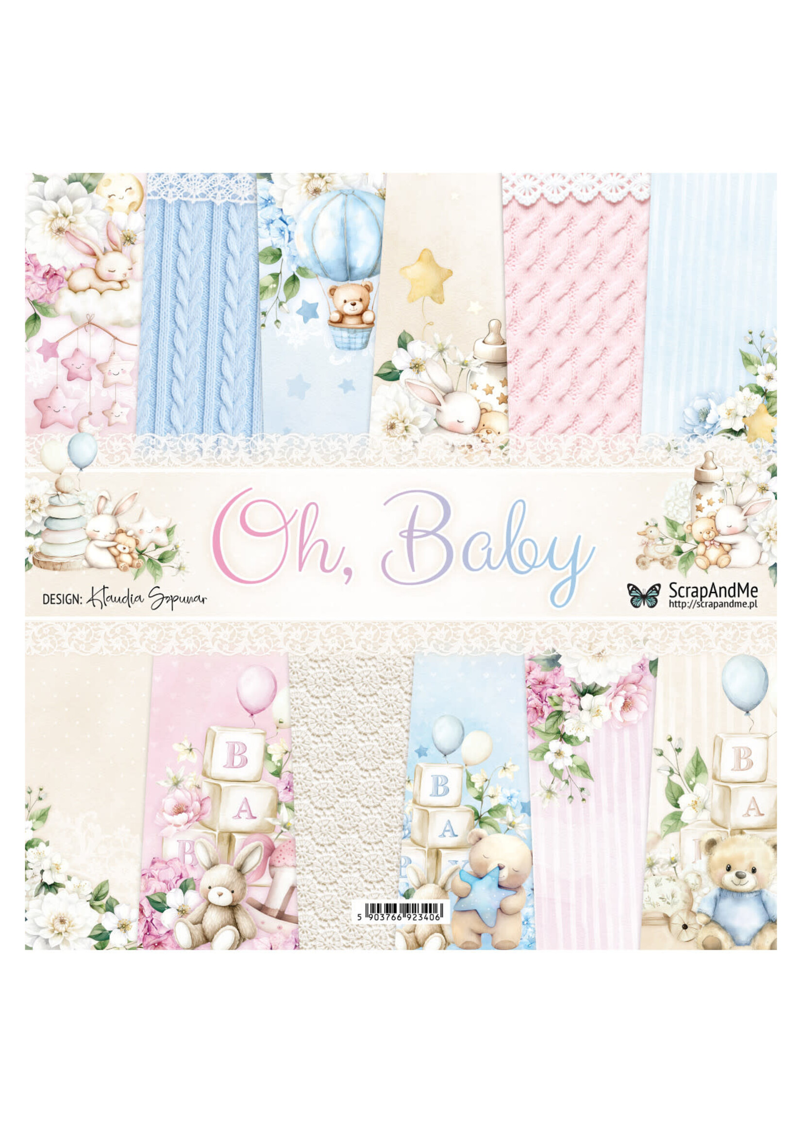 Oh, Baby, 12" x 12" scrapbooking paper pack
