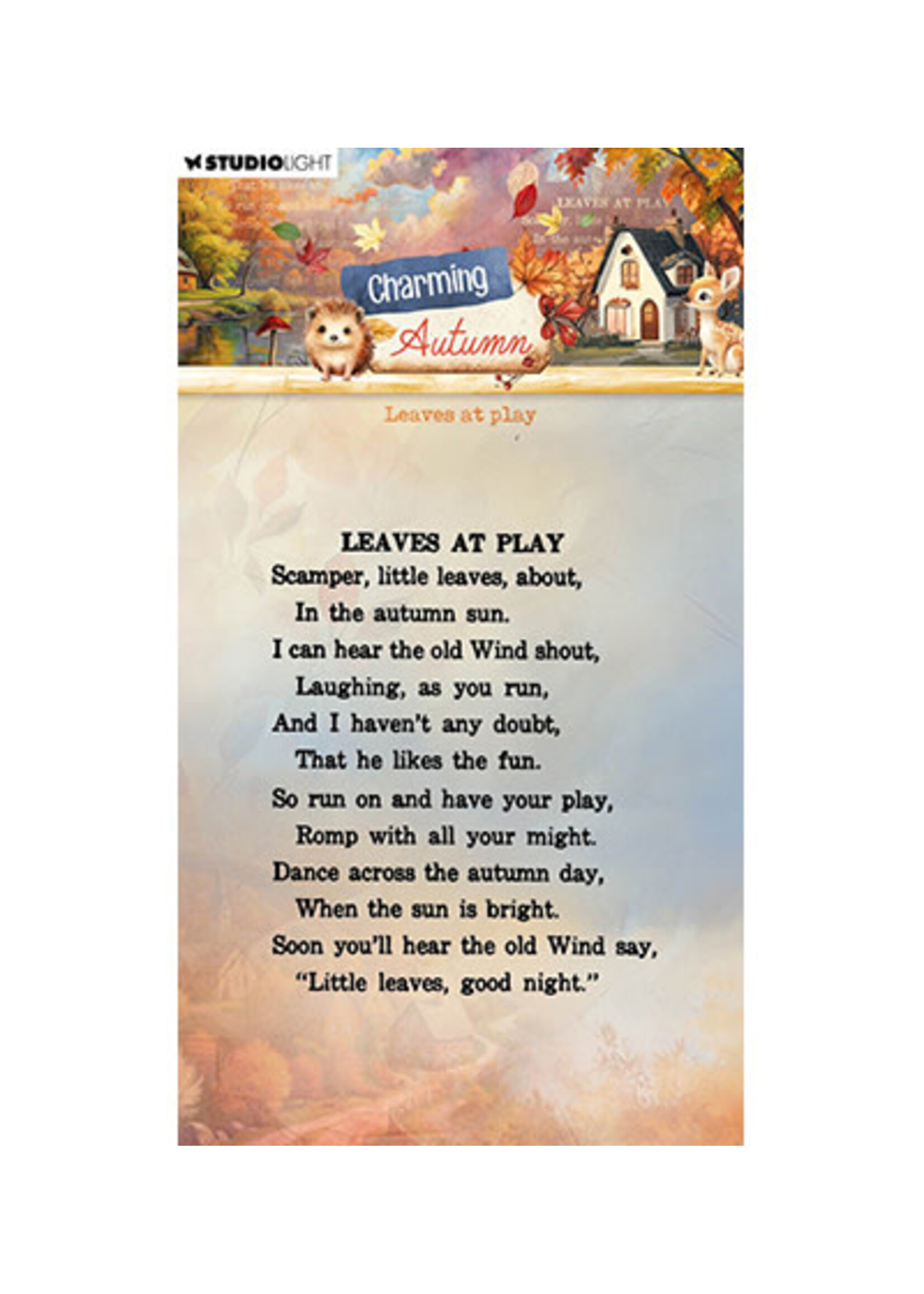 SL-CA-STAMP872 - Leaves at play Charming Autumn nr.872