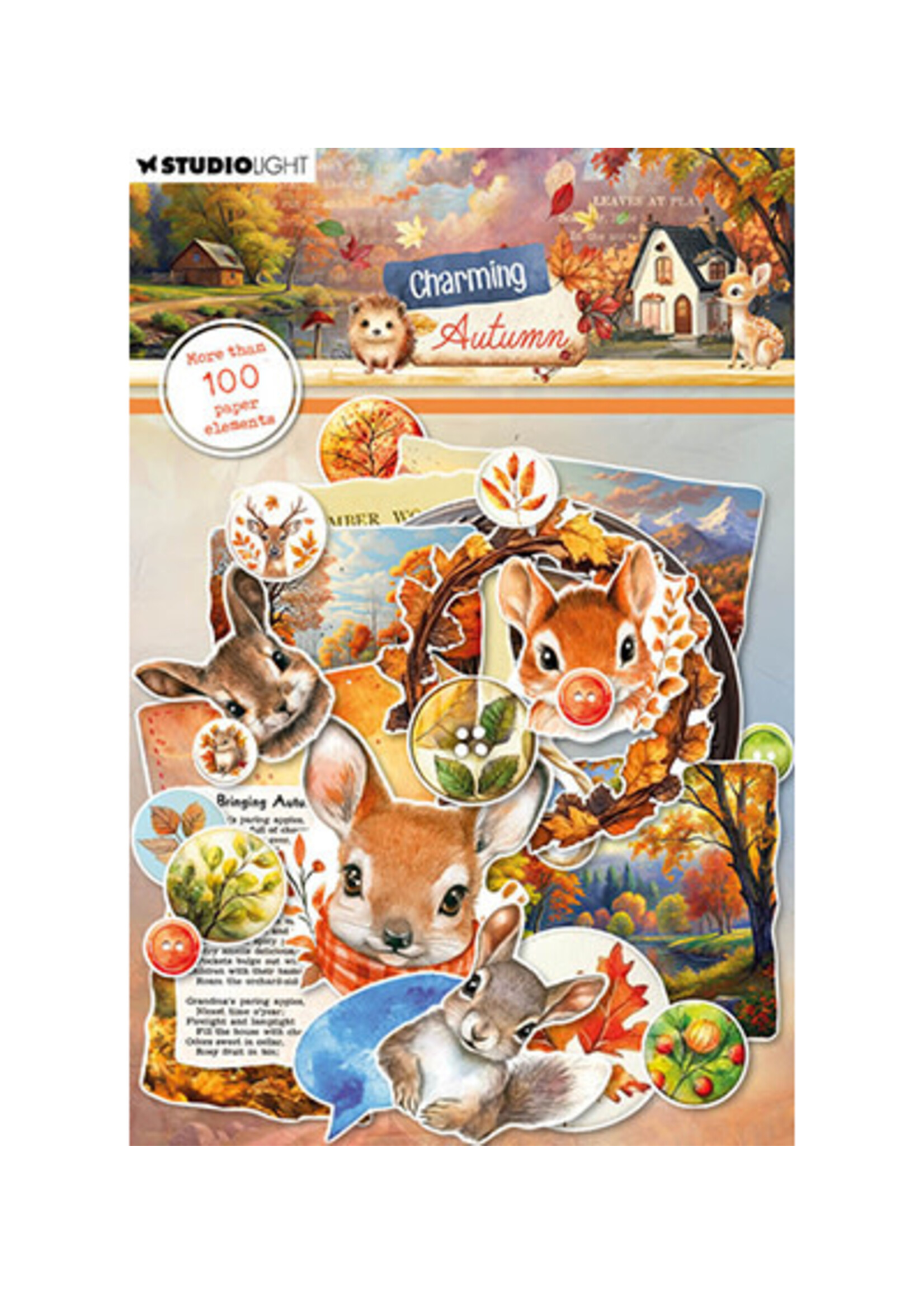 SL-CA-PE29 - Labels, images & animal heads Charming Autumn nr.29