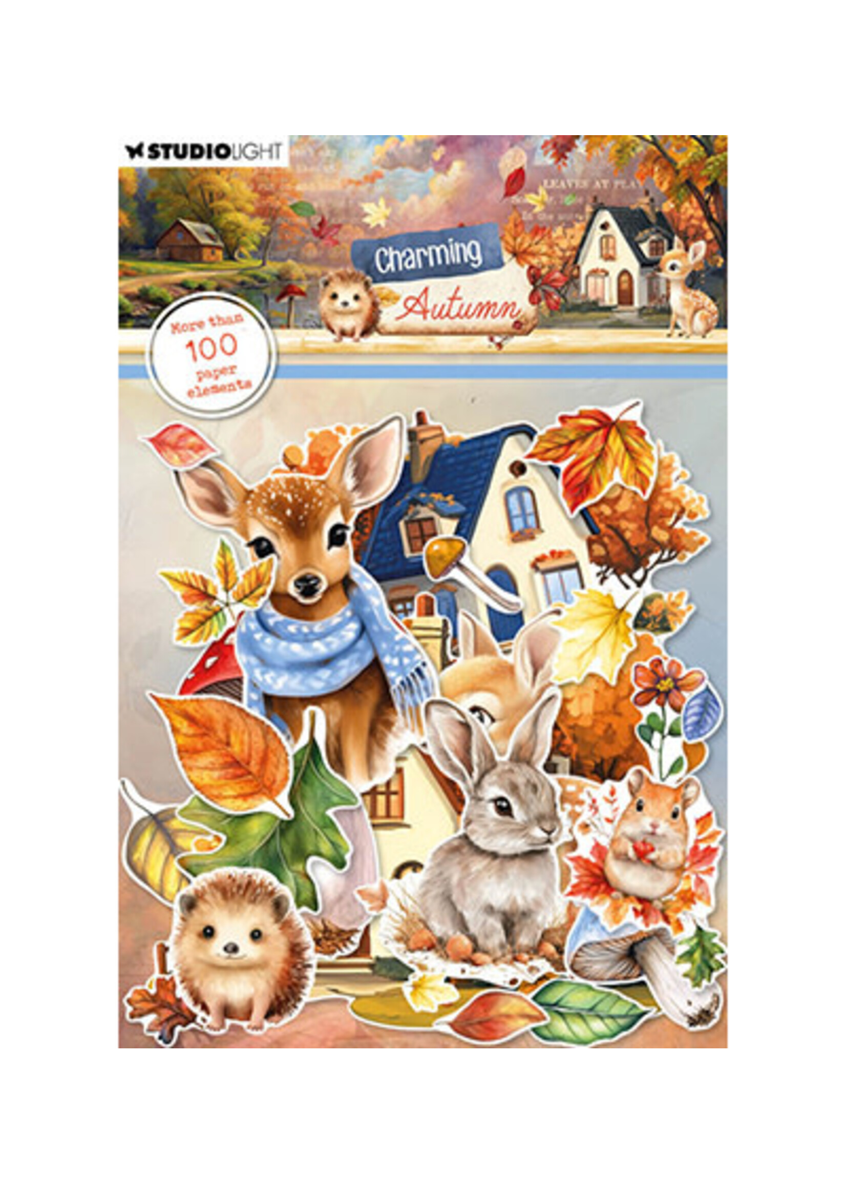SL-CA-PE28 - Leaves, animals & houses Charming Autumn nr.28