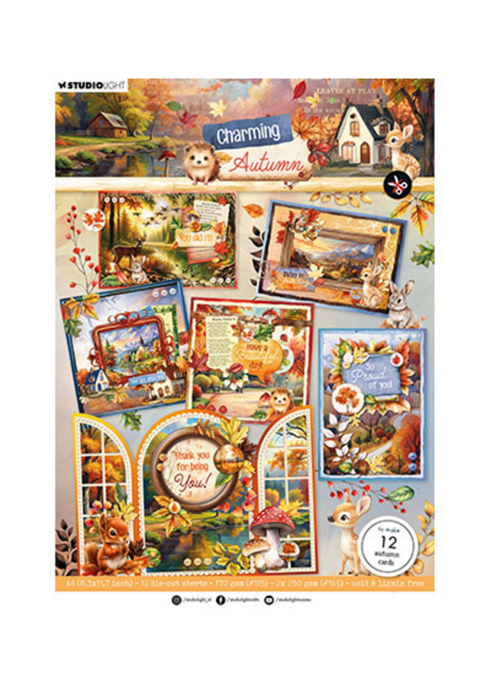 SL-CA-CMP21 - Autumn cards Charming Autumn nr.21