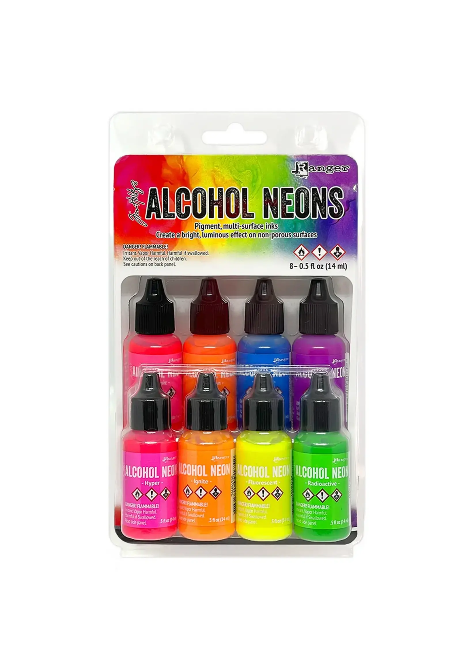 Ranger • Tim Holtz Alcohol Neons Ink Set 8pcs TAK91820