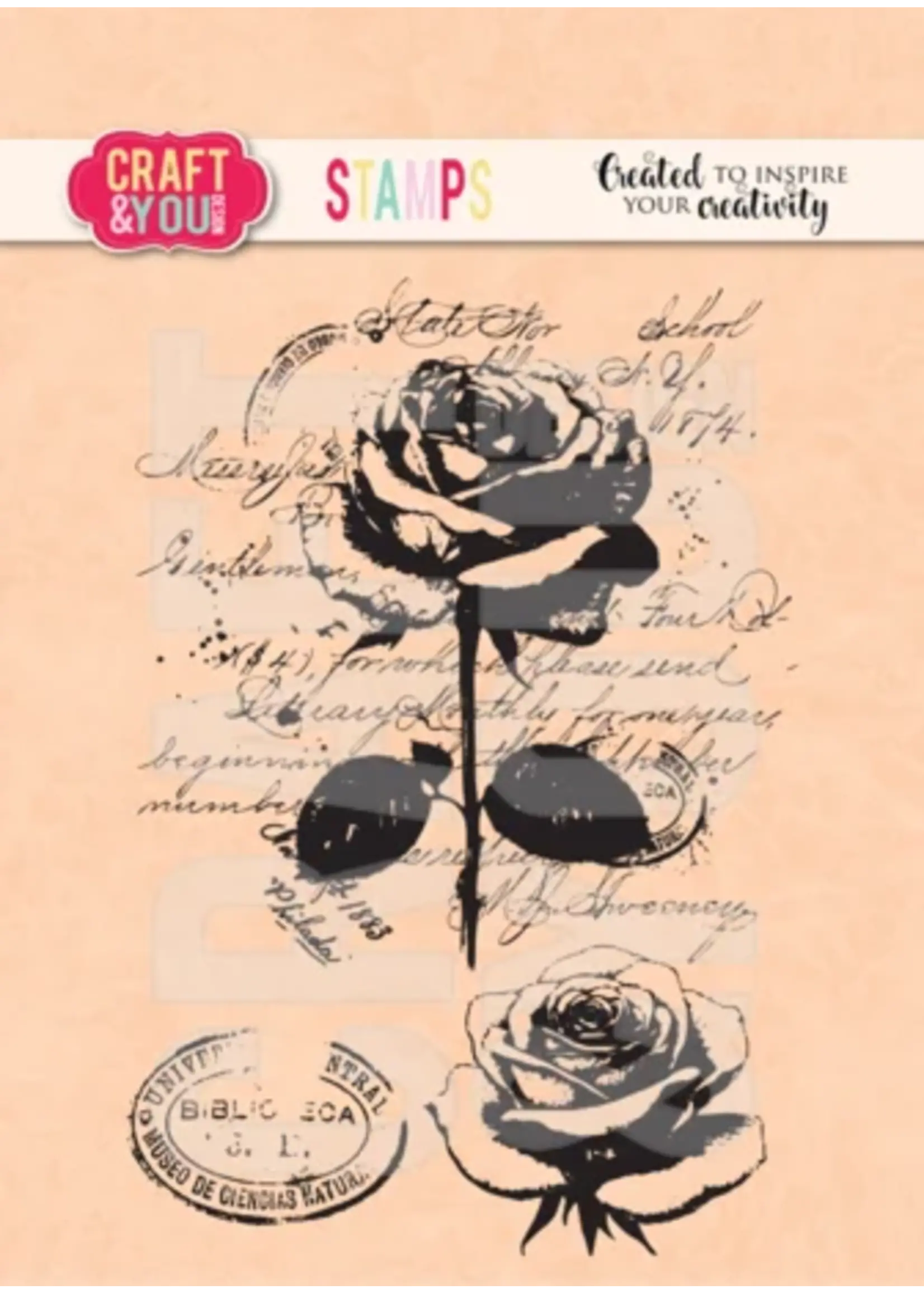 Vintage Rose Stamps (CS052)