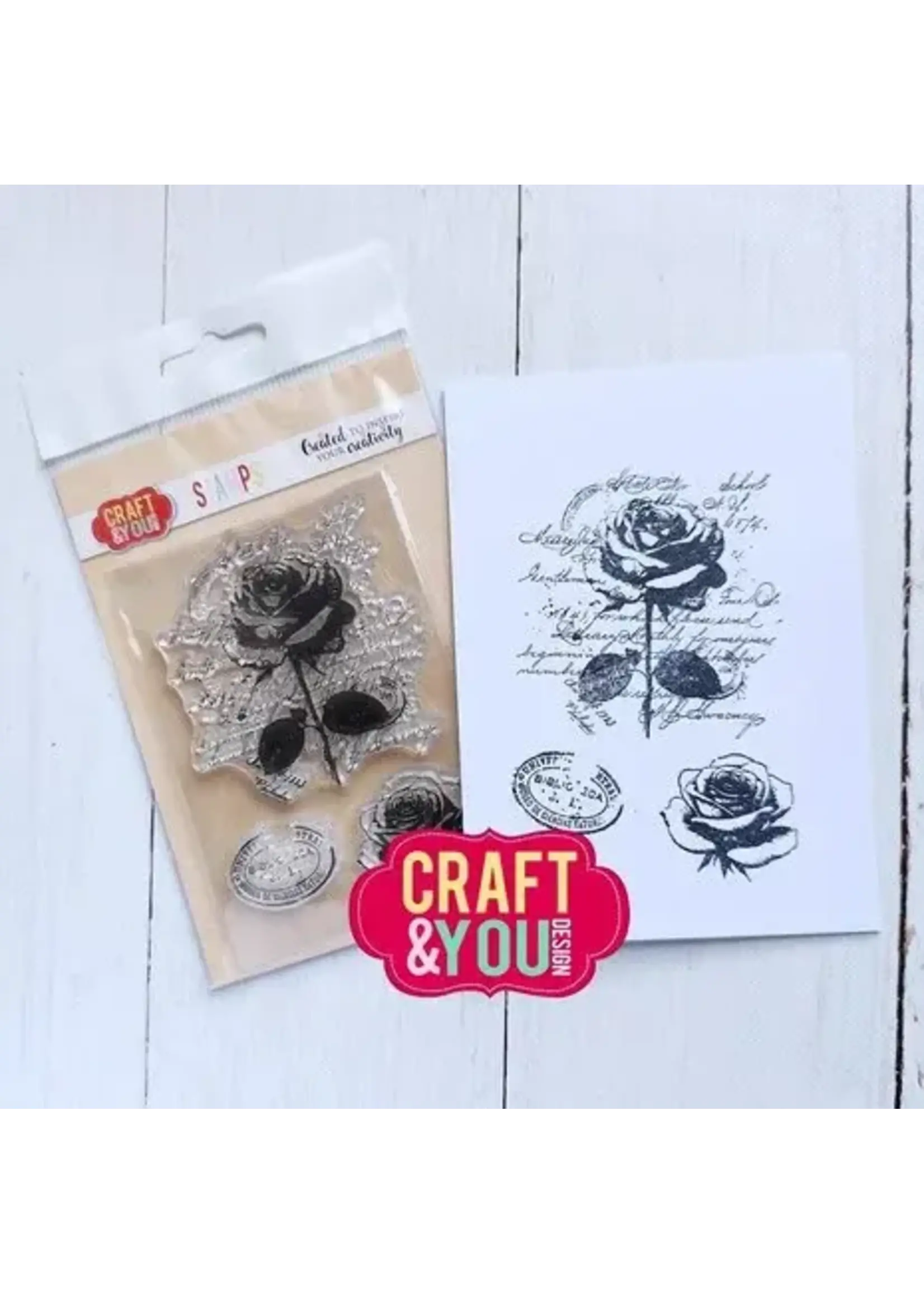 Vintage Rose Stamps (CS052)