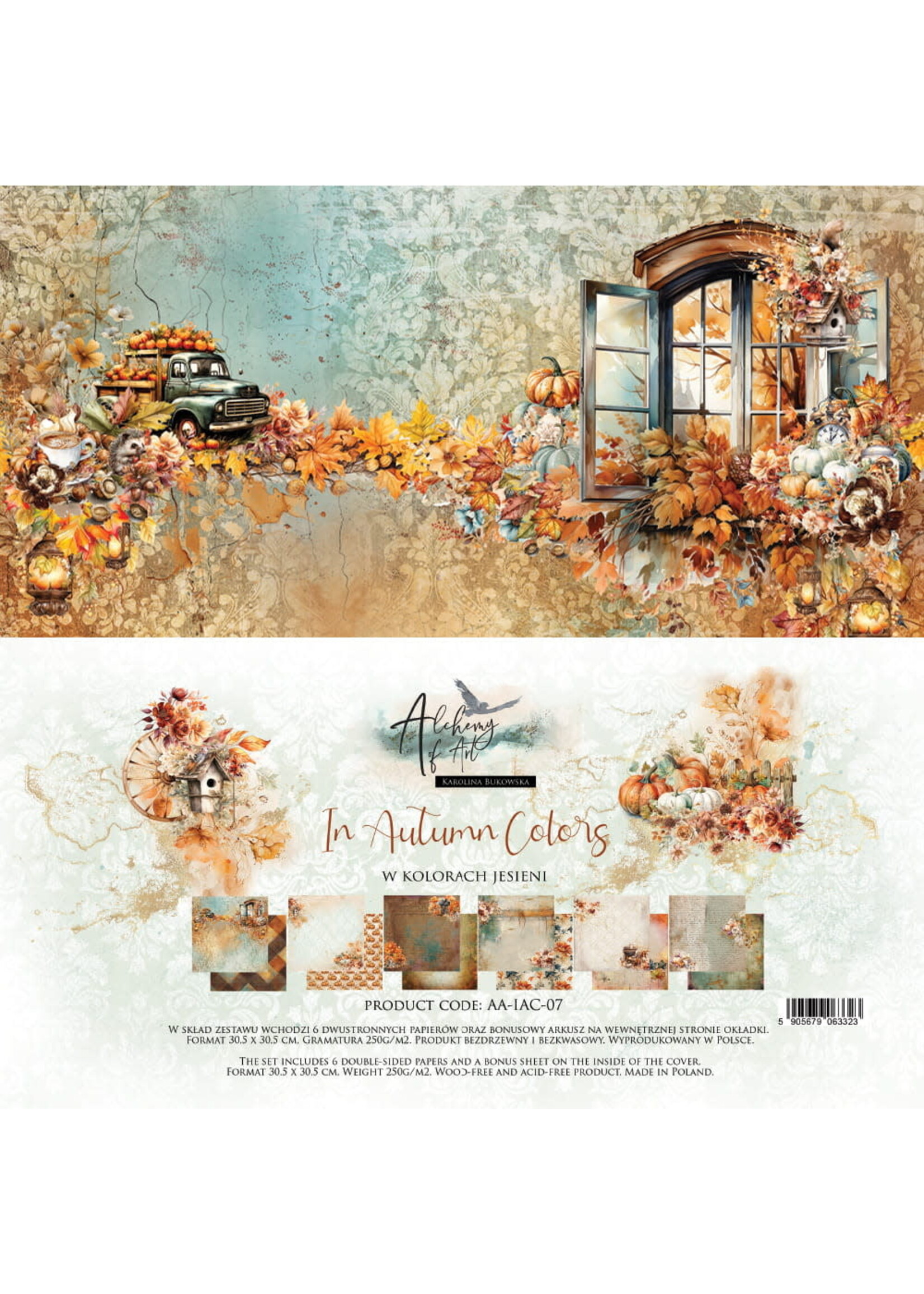 AA-IAC-07 ZESTAW PAPIERÓW 12x12 IN AUTUMN COLORS