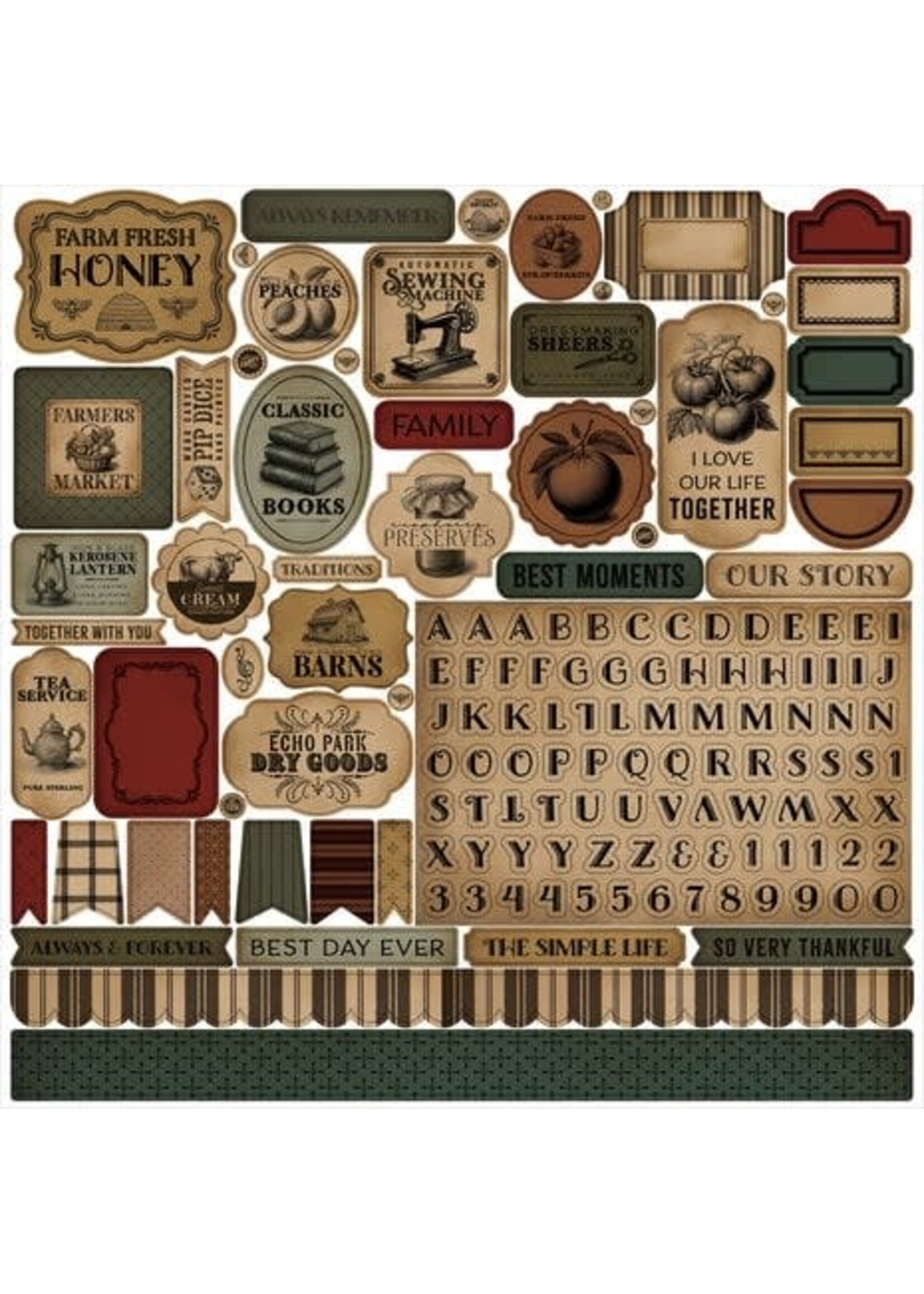 Vintage Market Element Sticker (CBVT449014)