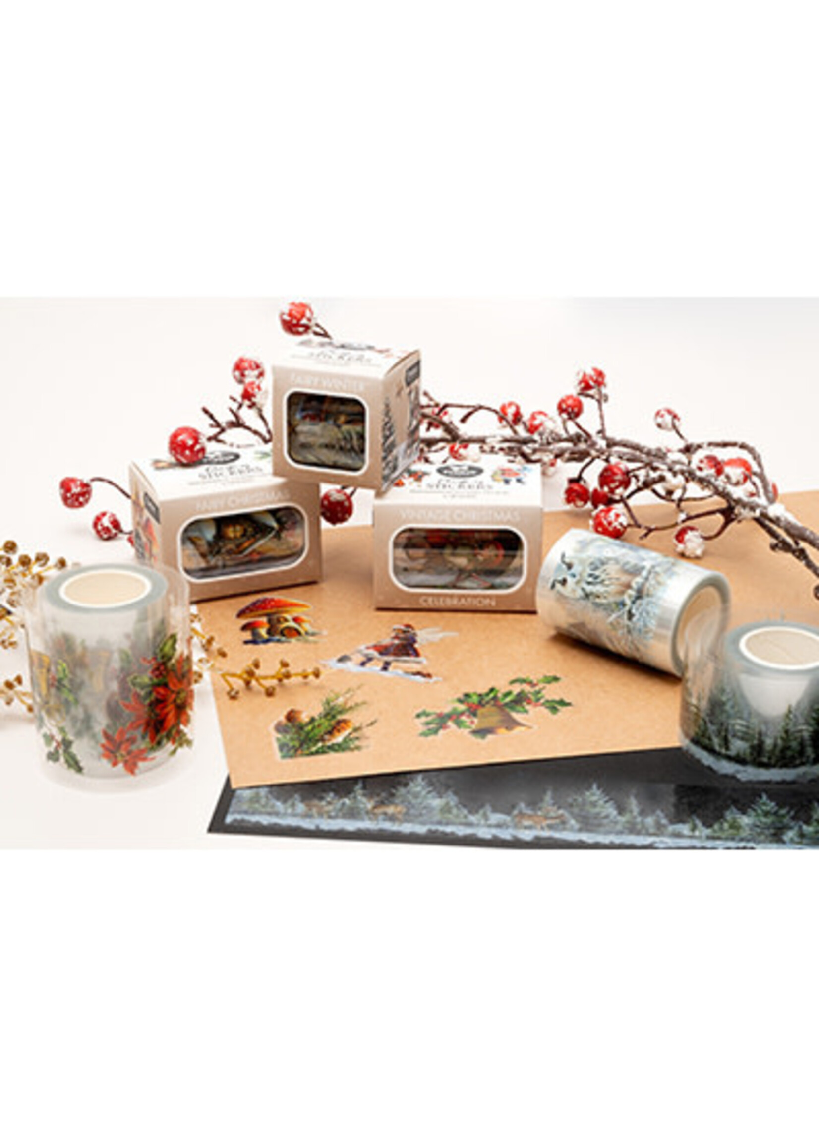 SL-ES-STIC51 - Clear Stickers Fairy Winter on a roll Essentials nr. 51