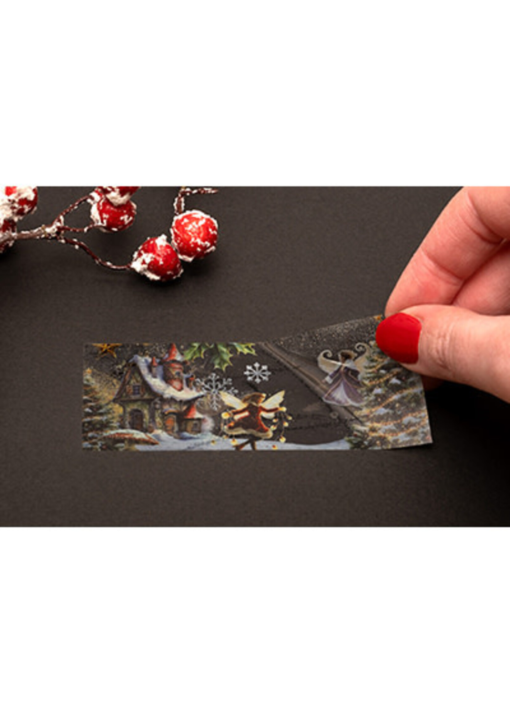 SL-ES-STIC51 - Clear Stickers Fairy Winter on a roll Essentials nr. 51