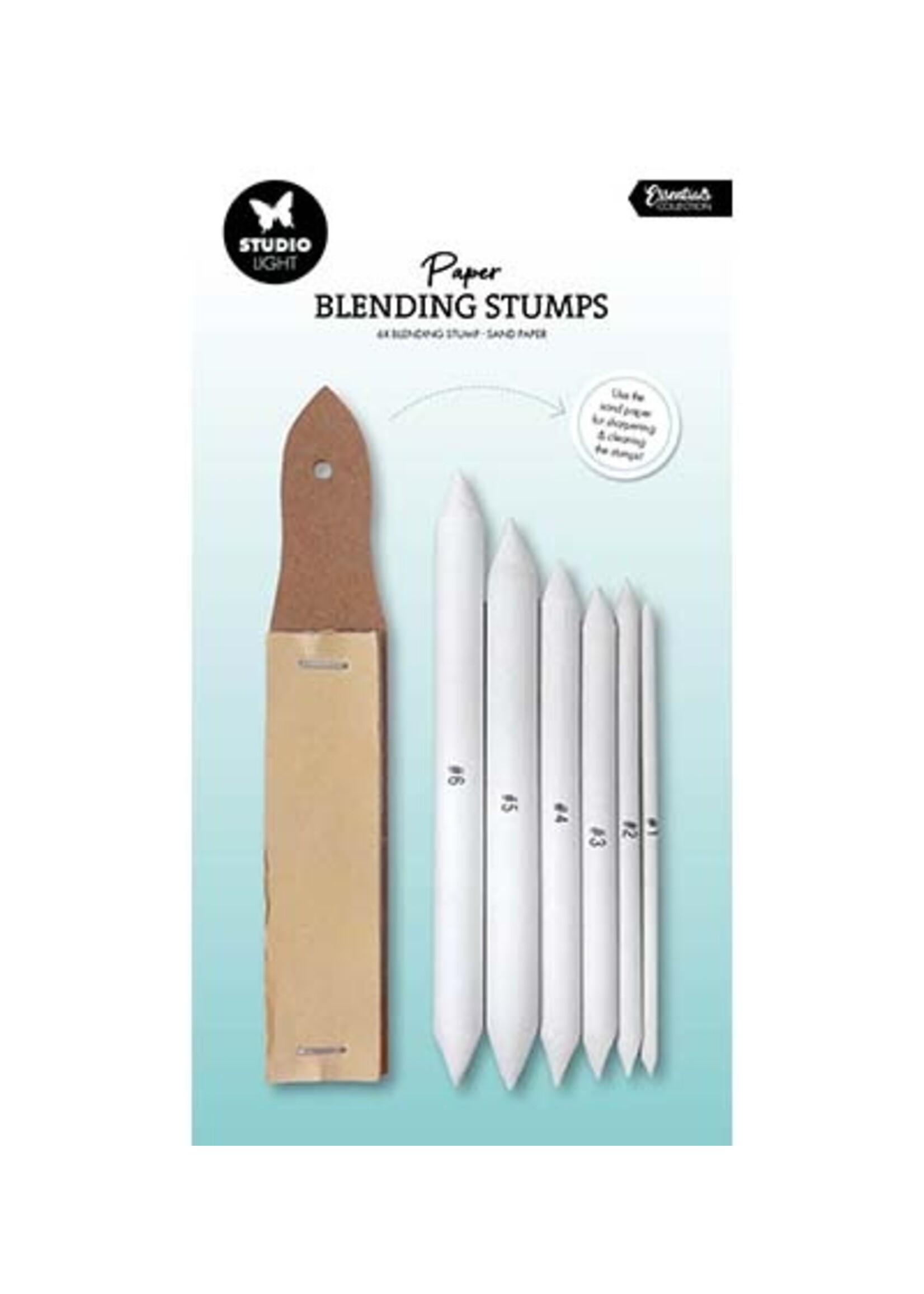 SL-TO-DT02 - Paper blending stumps & sand paper Essentials nr. 02
