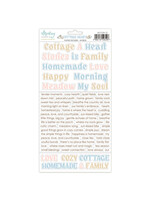 6 x 12 Paper Stickers - Cottage Heart - Words