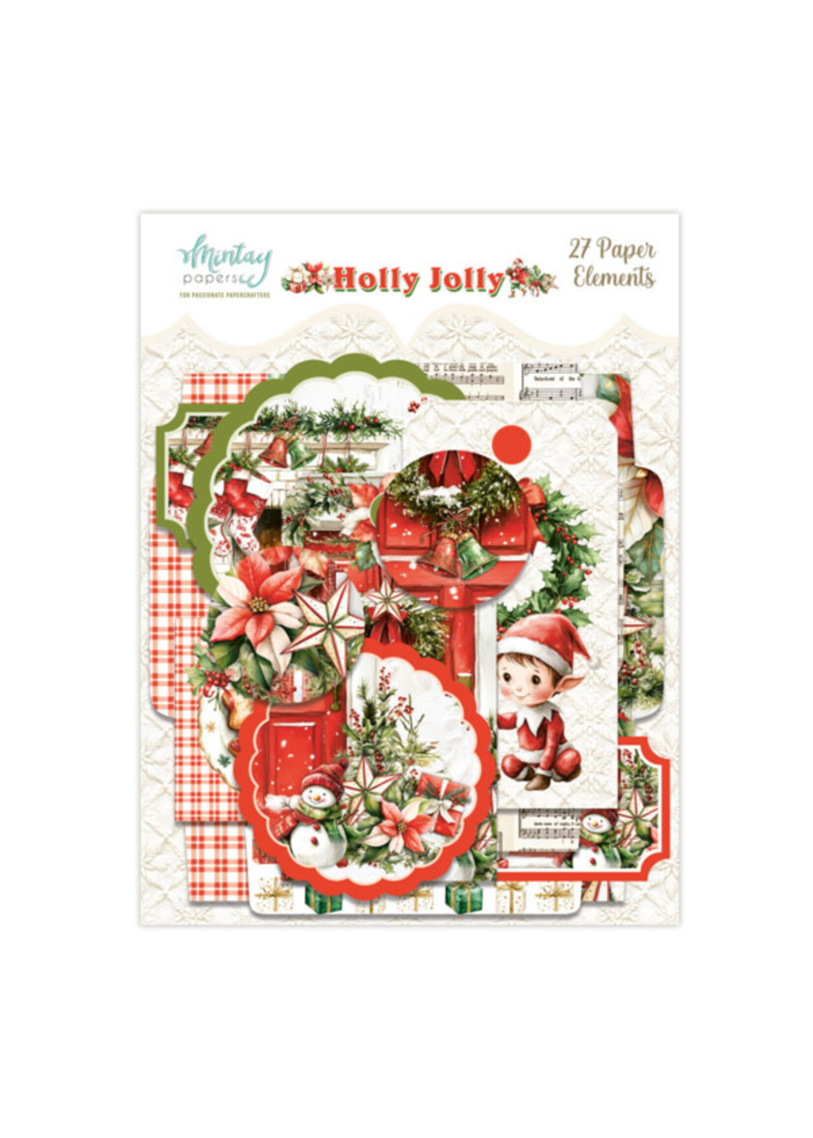 Paper Elements - Holly Jolly, 27 pcs