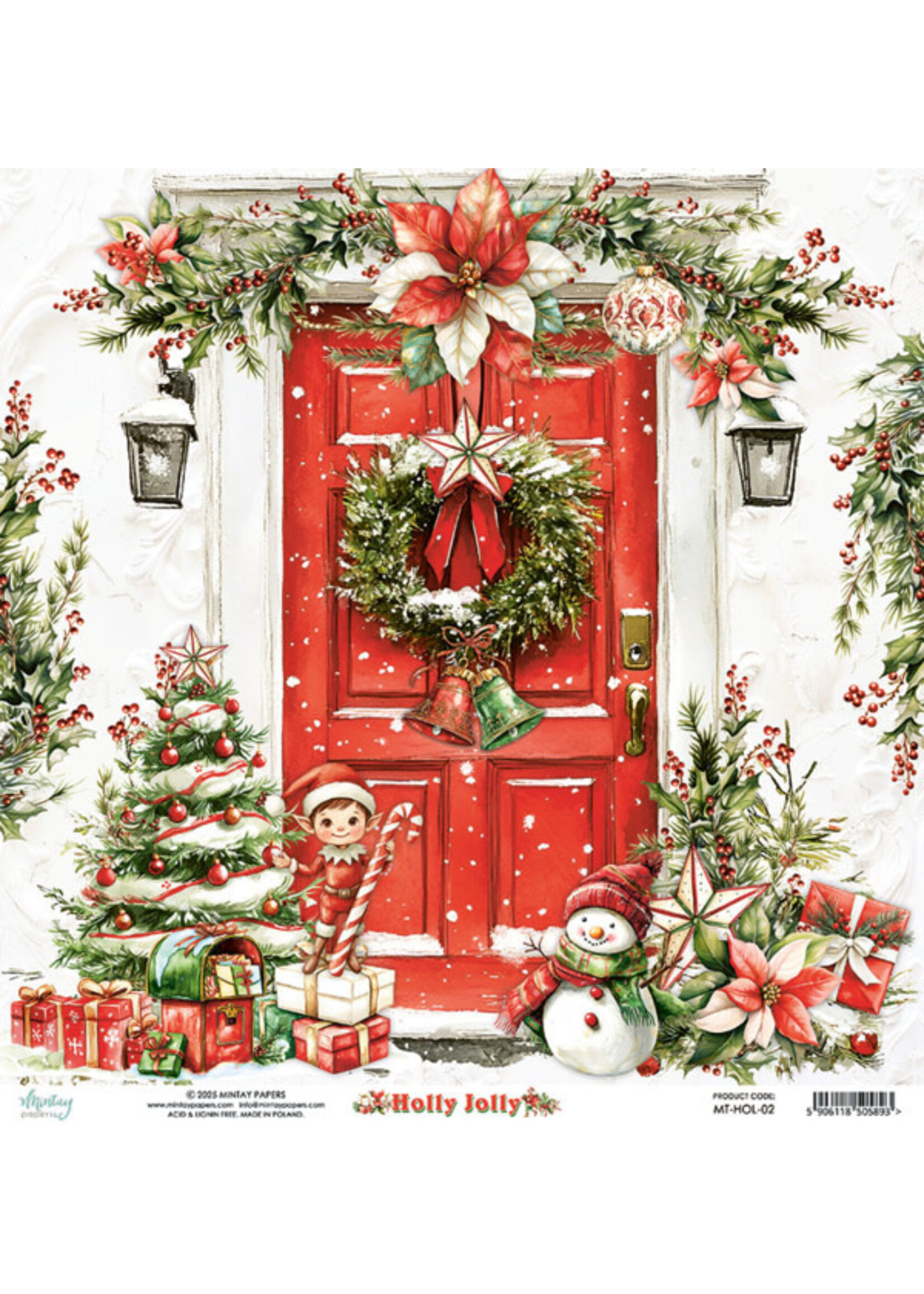 12 x 12 Paper Set - Holly Jolly leverbaar vanaf 6 sept