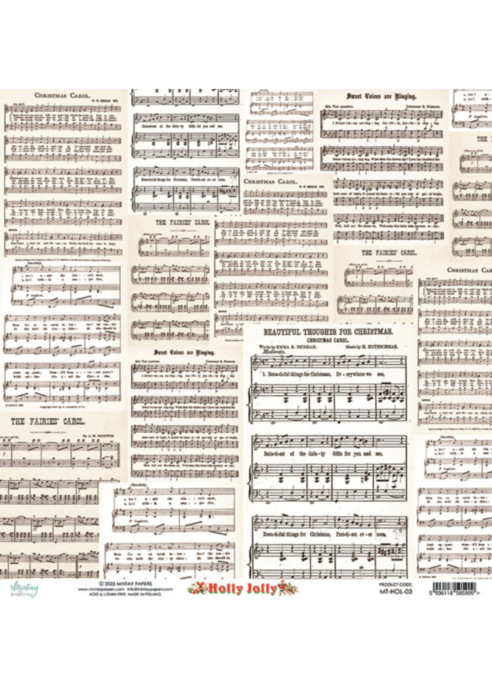 12 x 12 Paper Set - Holly Jolly leverbaar vanaf 6 sept