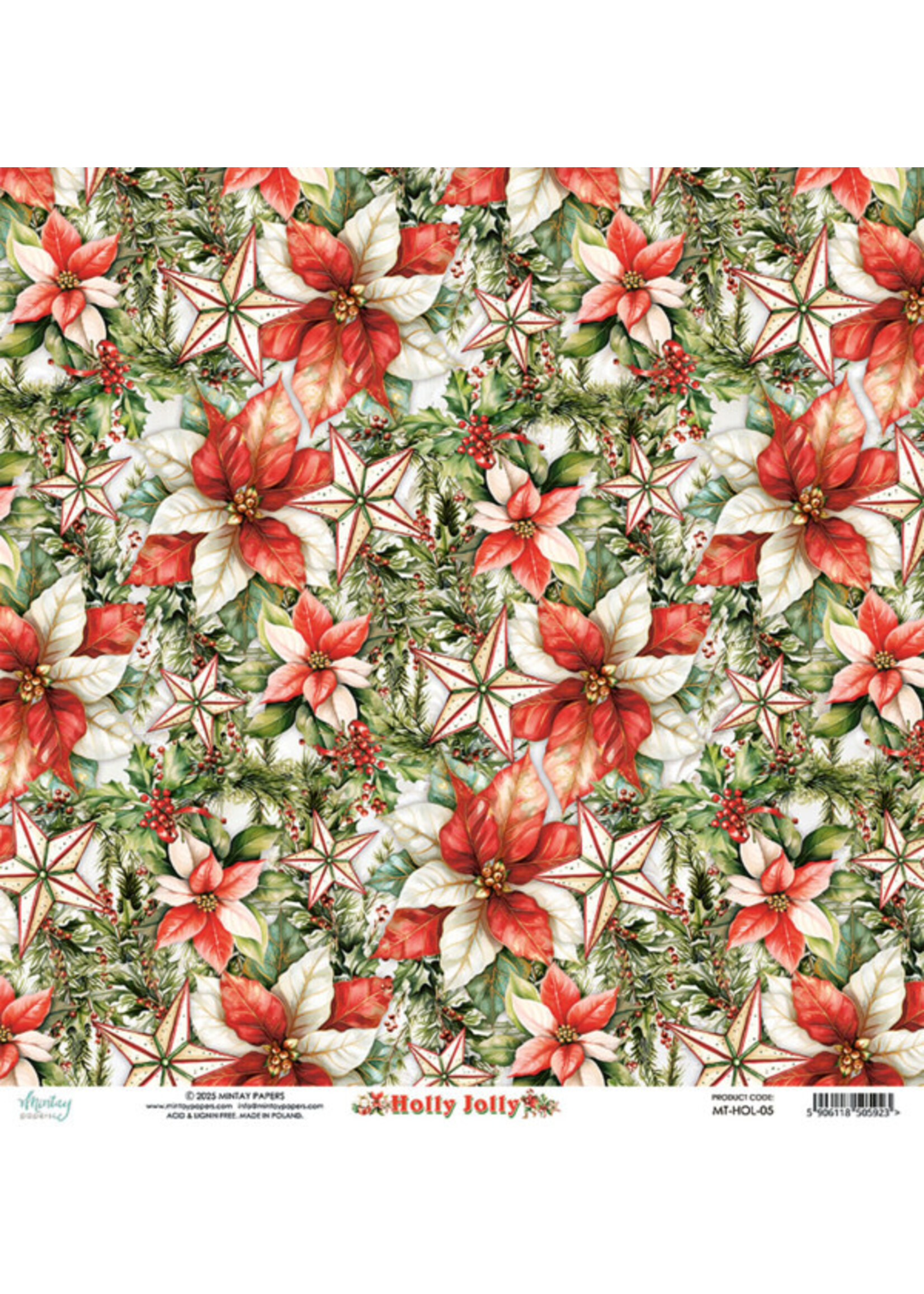 12 x 12 Paper Set - Holly Jolly leverbaar vanaf 6 sept