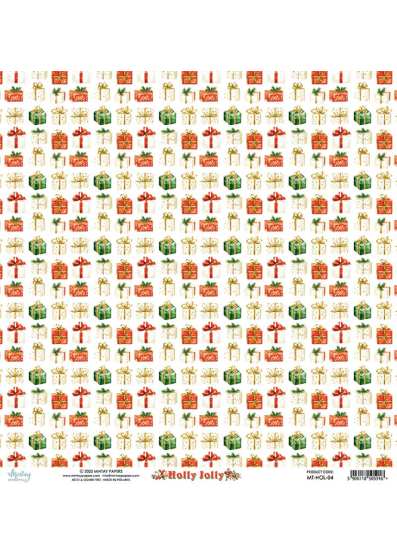 12 x 12 Paper Set - Holly Jolly leverbaar vanaf 6 sept