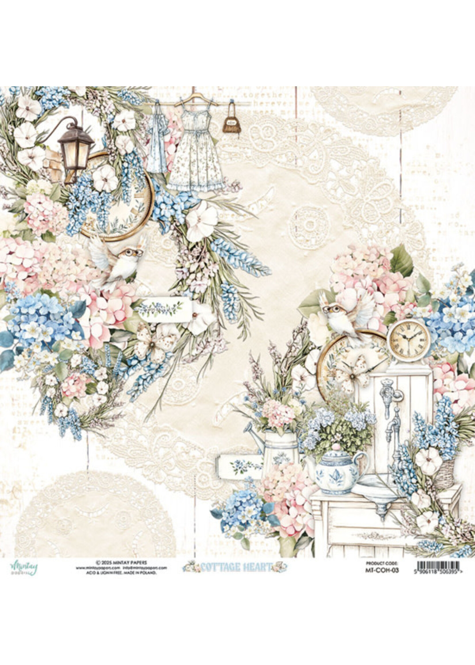 12 x 12 Paper Set - Cottage Heart