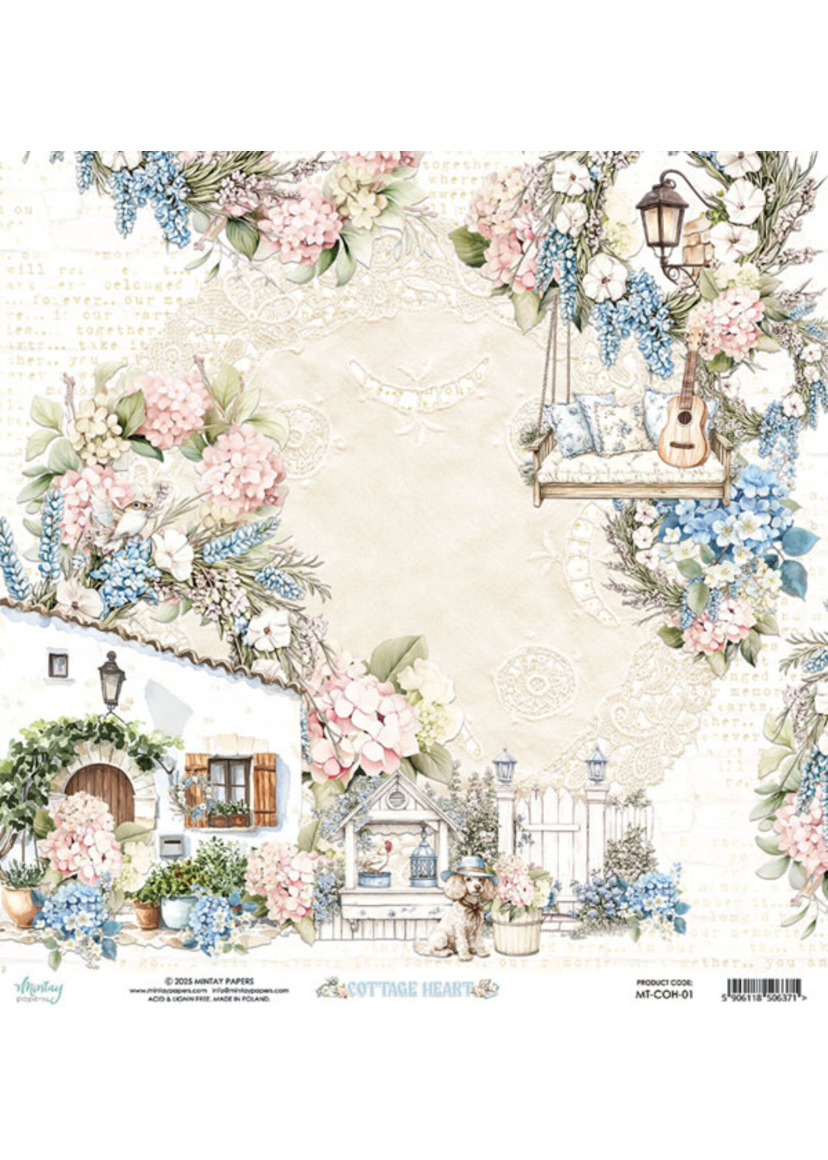 12 x 12 Paper Set - Cottage Heart