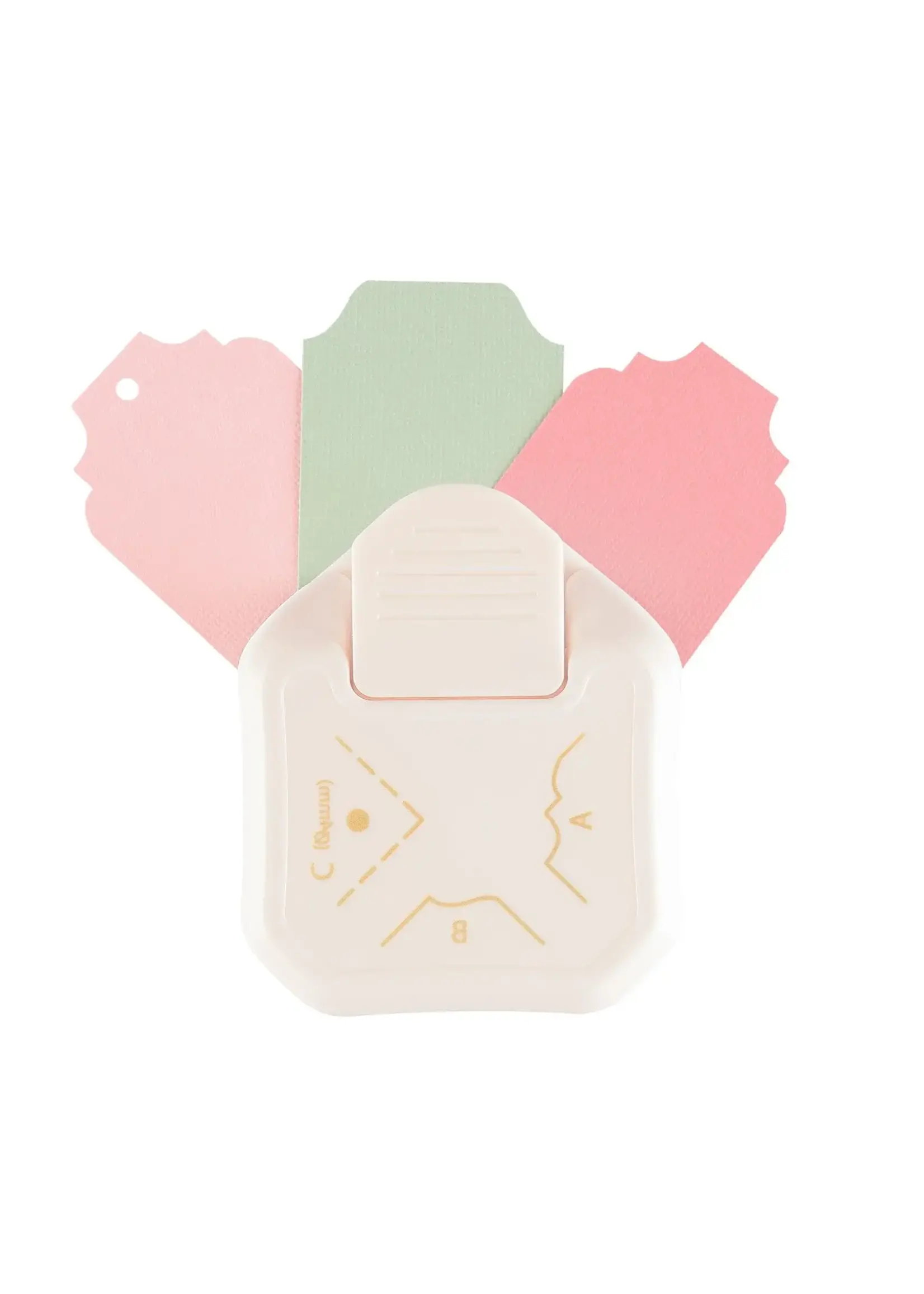 Vaessen Creative • 3-in-1 Label Hoekpons Vintage Vaessen Creative 2137-099