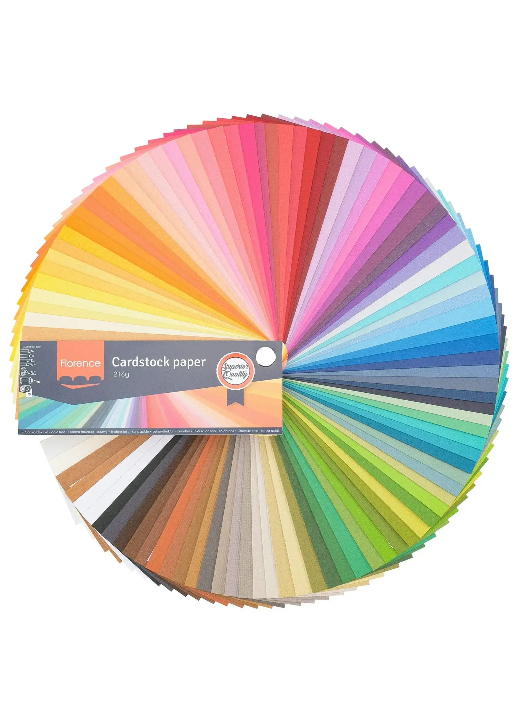 Florence • Cardstock Papier Textuur Kleurenwaaier Florence 2928-999