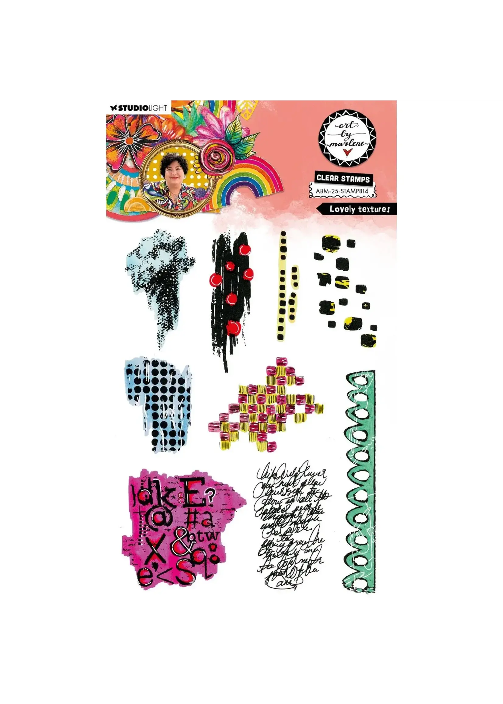 Studio Light • Art By Marlene Clear Stamp Lovely Textures Studio Light ABM-25-STAMP814