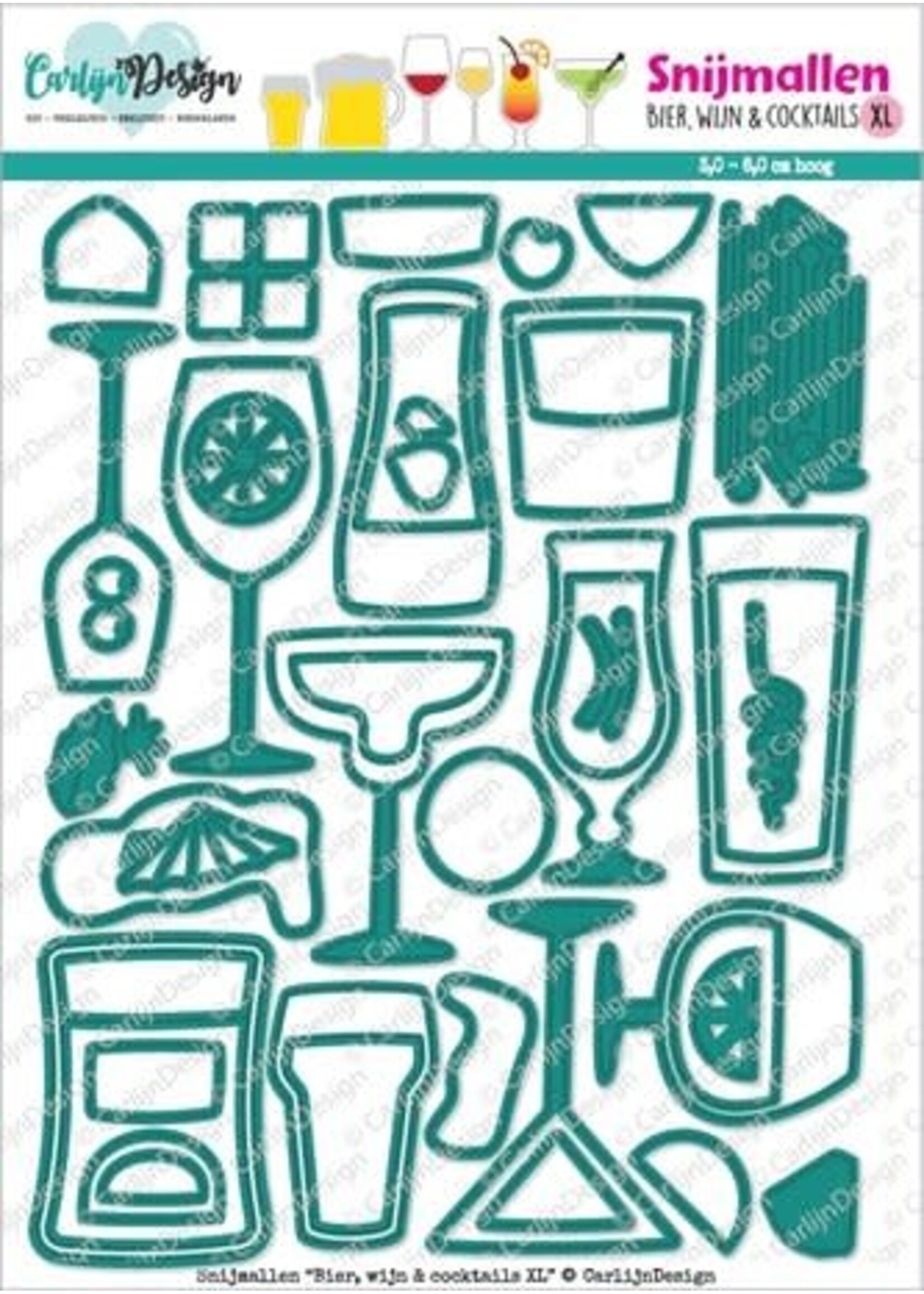 Snijmallen Bier, Wijn & Cocktails XL (CDSN-0314)