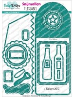Snijmallen Fles Label (CDSN-0316)
