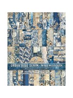 Urban Blue Denim A4 Maxi Mixed Media Book (MA002)