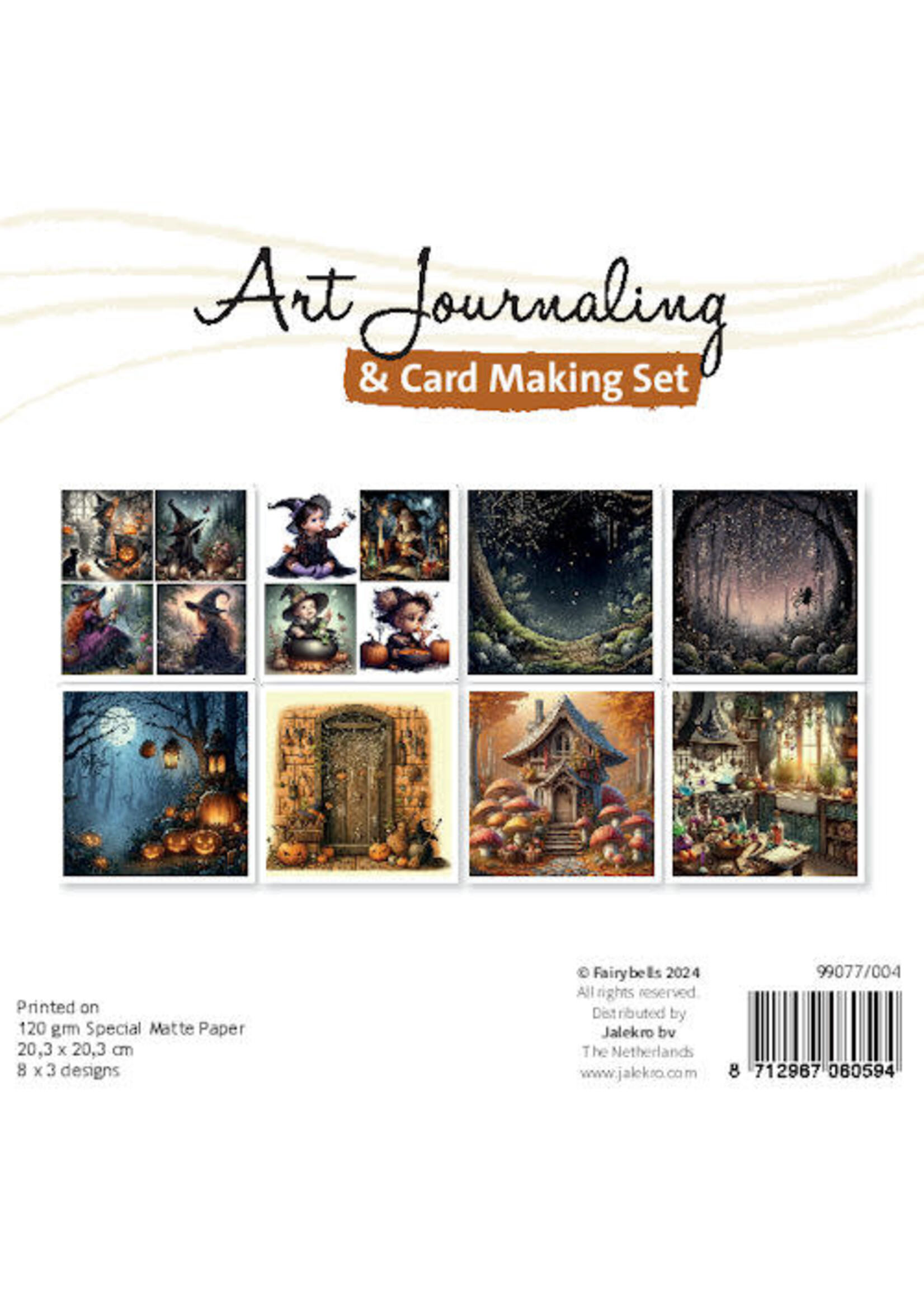 Art Journaling & Card Making Set Heksen - Halloween