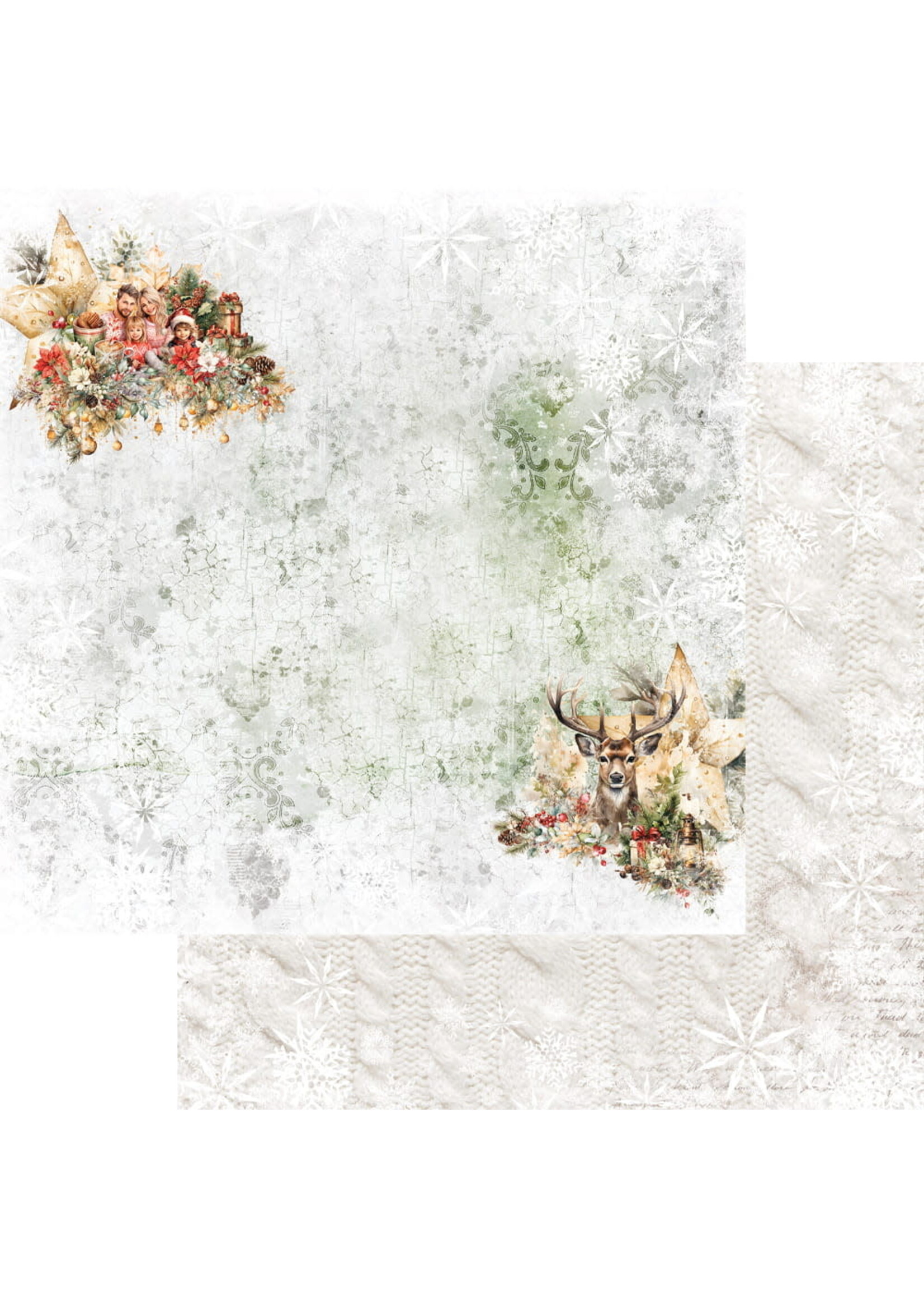 AA-HO-08 ZESTAW PAPIERÓW 8X8'' HO HO HO