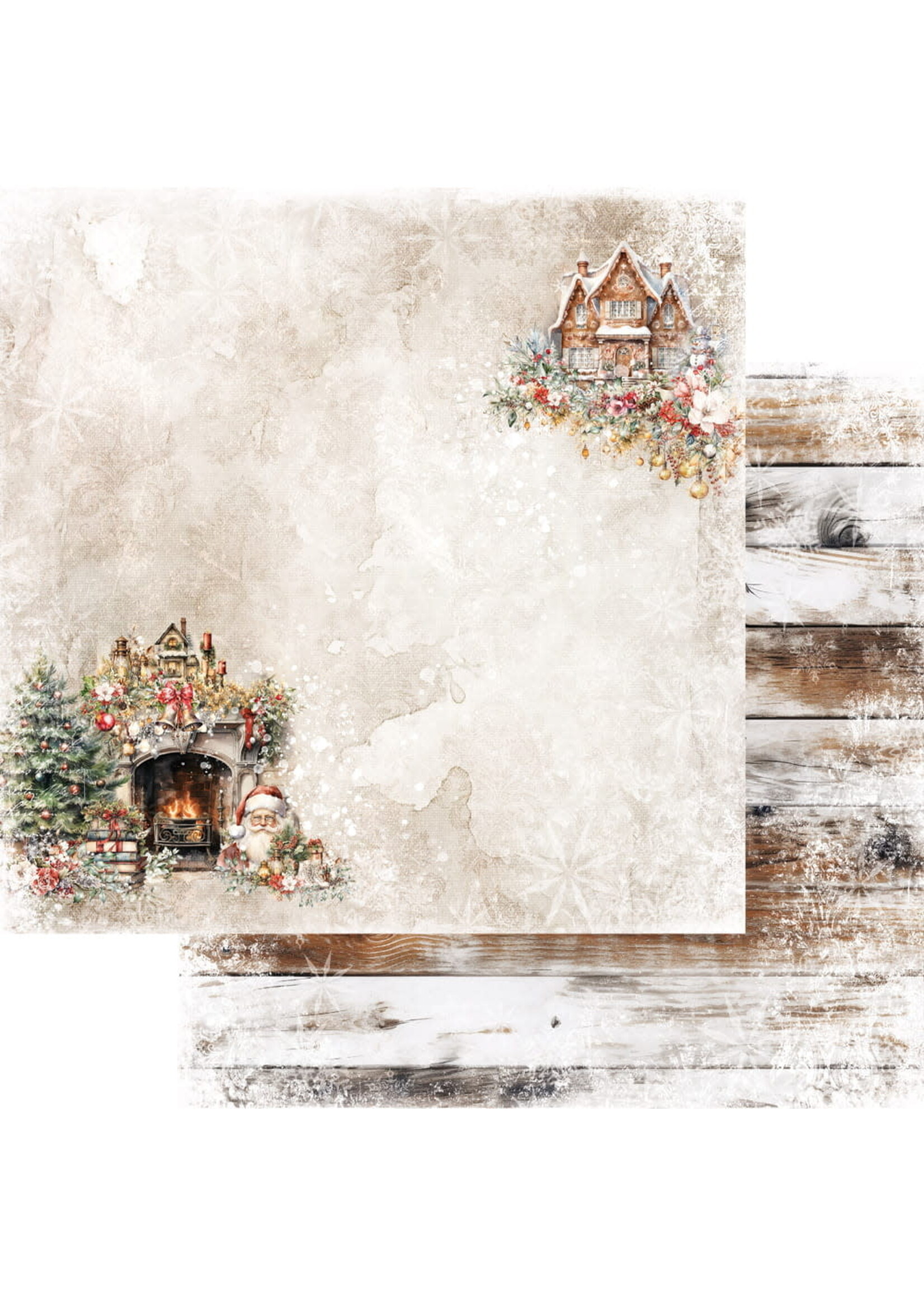 AA-HO-08 ZESTAW PAPIERÓW 8X8'' HO HO HO