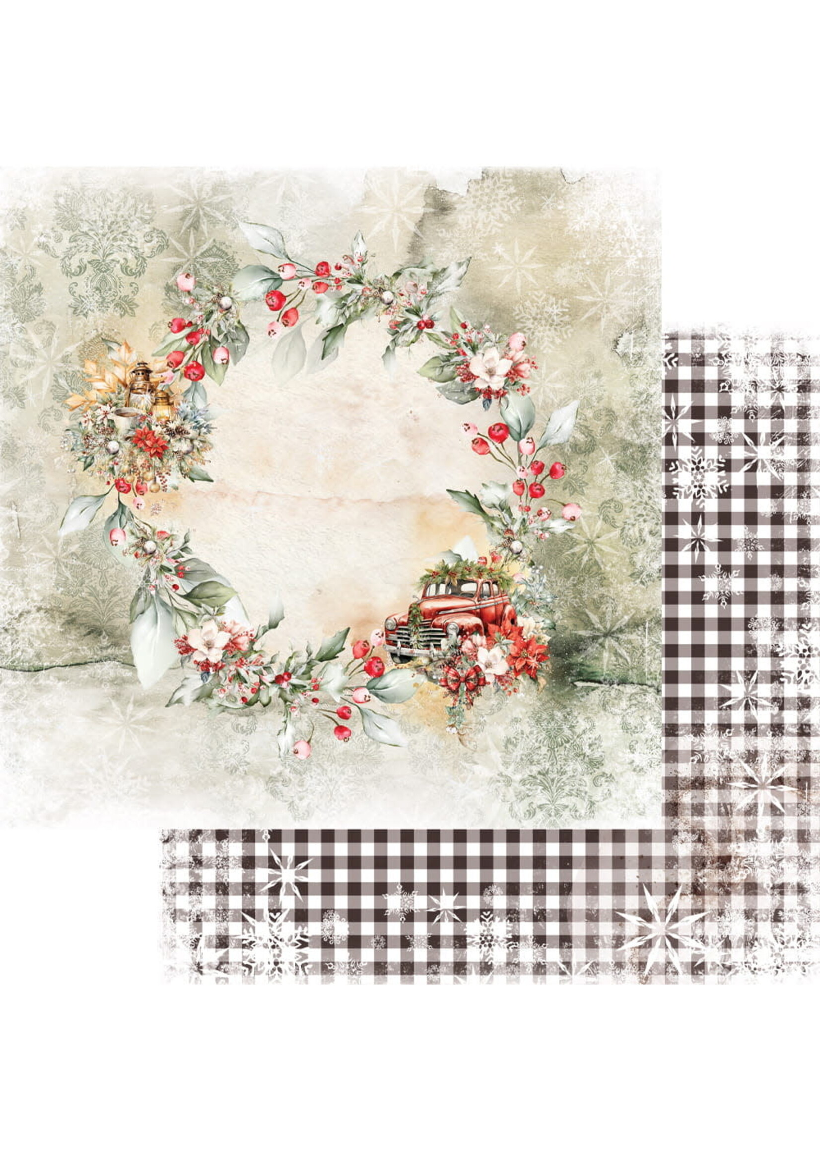 AA-HO-08 ZESTAW PAPIERÓW 8X8'' HO HO HO