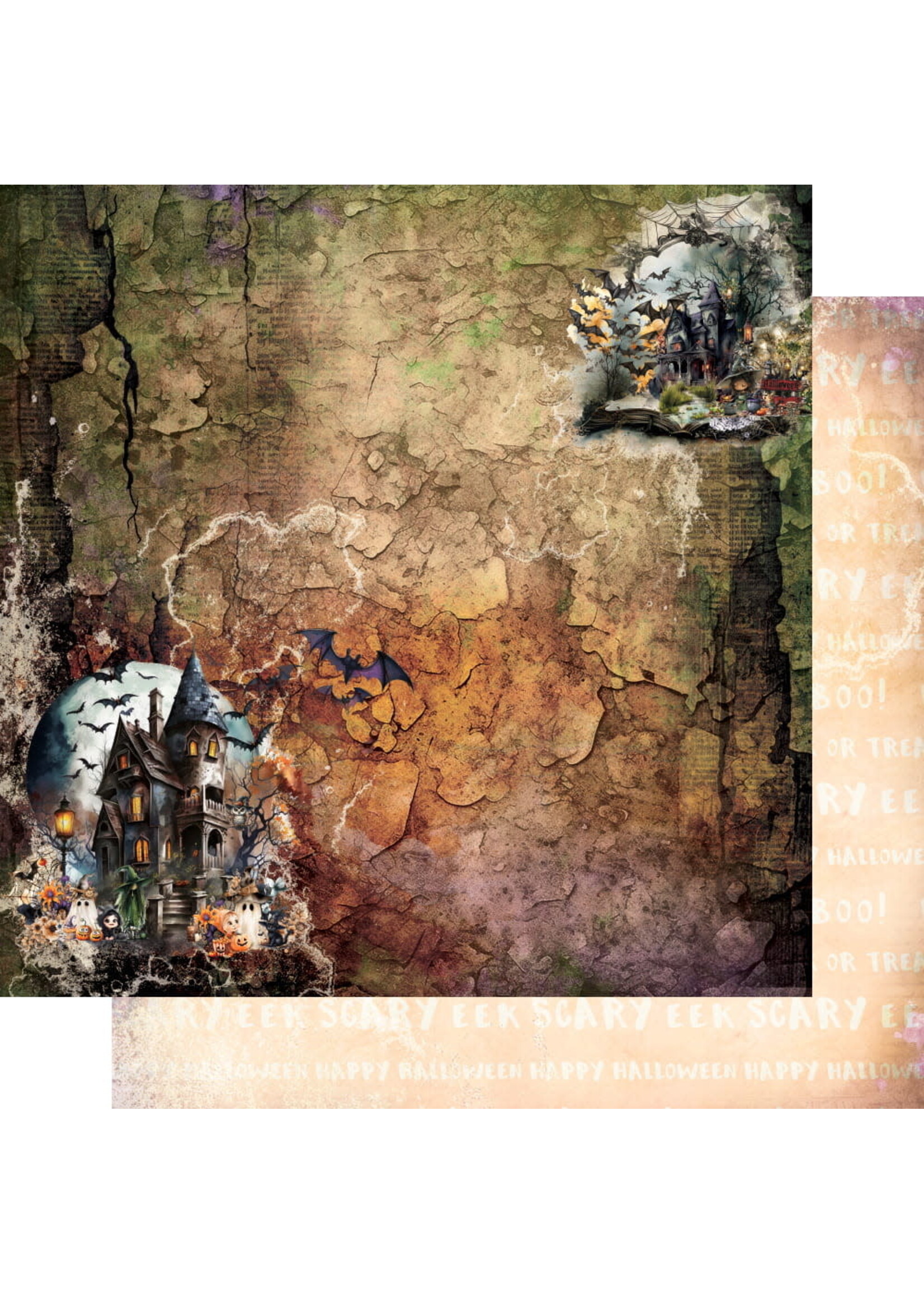 Trick or treat - Happy Halloween AA-TOT-HH-08 zestaw papierów 8x8
