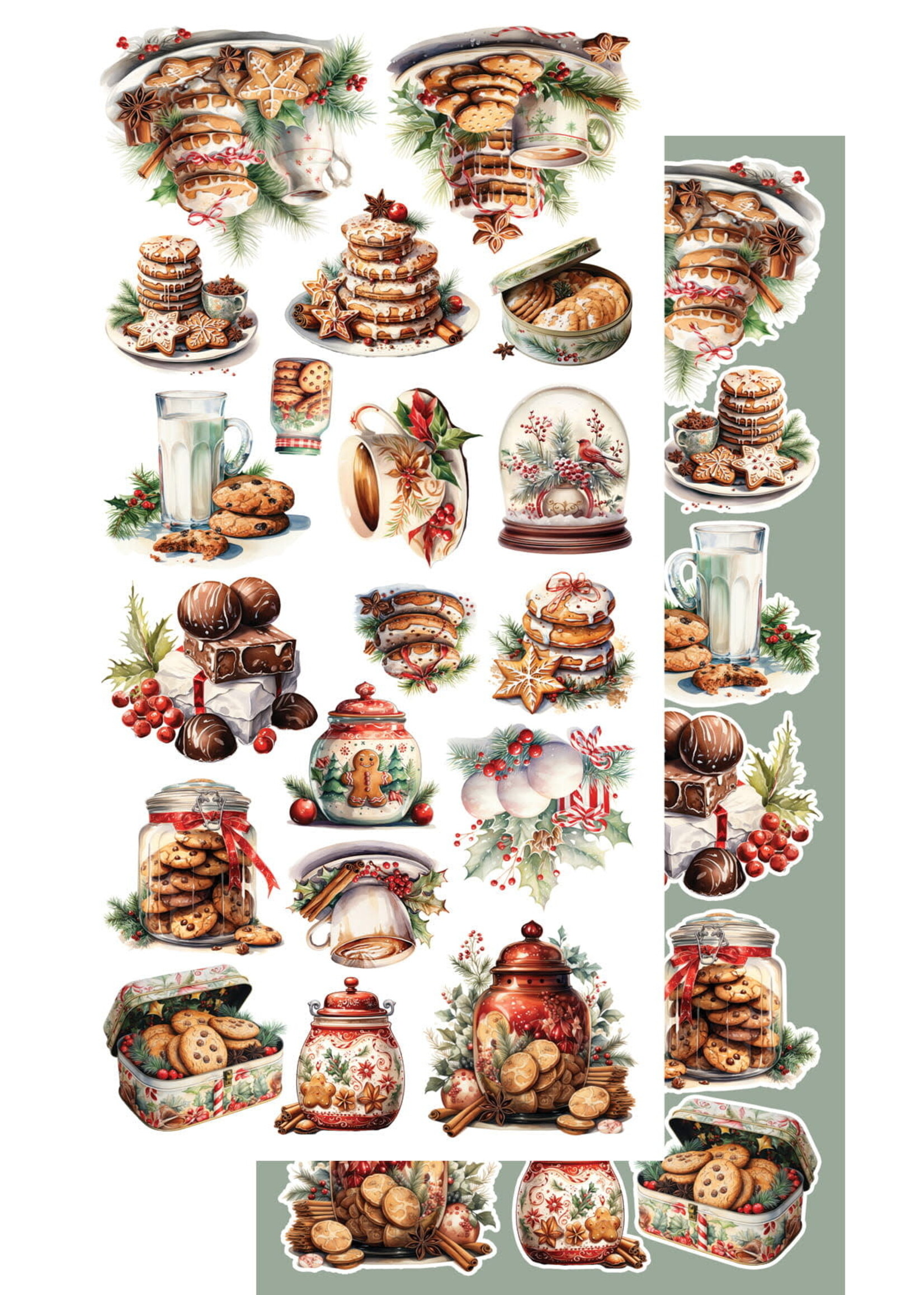 AA-HO-10 ZESTAW PAPIERÓW do samodzielnego wycięcia 6x12 HO HO HO