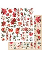 AA-HO-09 PAPIER do samodzielnego wycięcia 12x12 HO HO HO