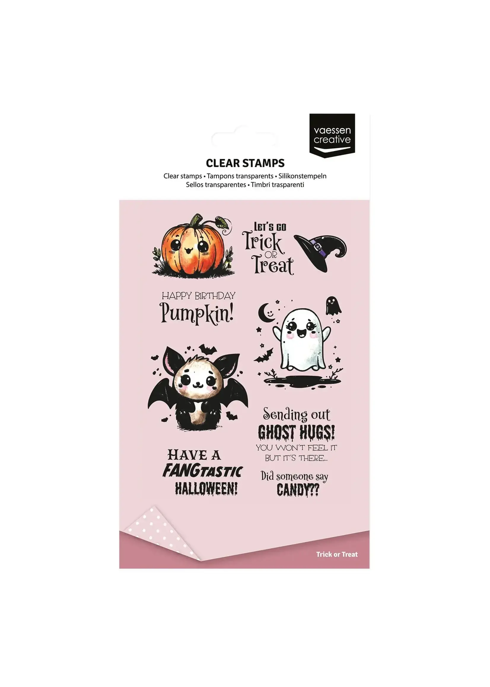 Vaessen Creative • Clear Stempels Trick or Treat 9st. Vaessen Creative 3625-0011