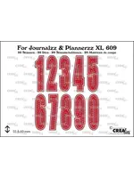 For Journalzz & Plannerzz Stansen Cijfers XL met Schaduw No. 3 (CLJPXL609) Number: 55 mm. Shadow: 60 mm.