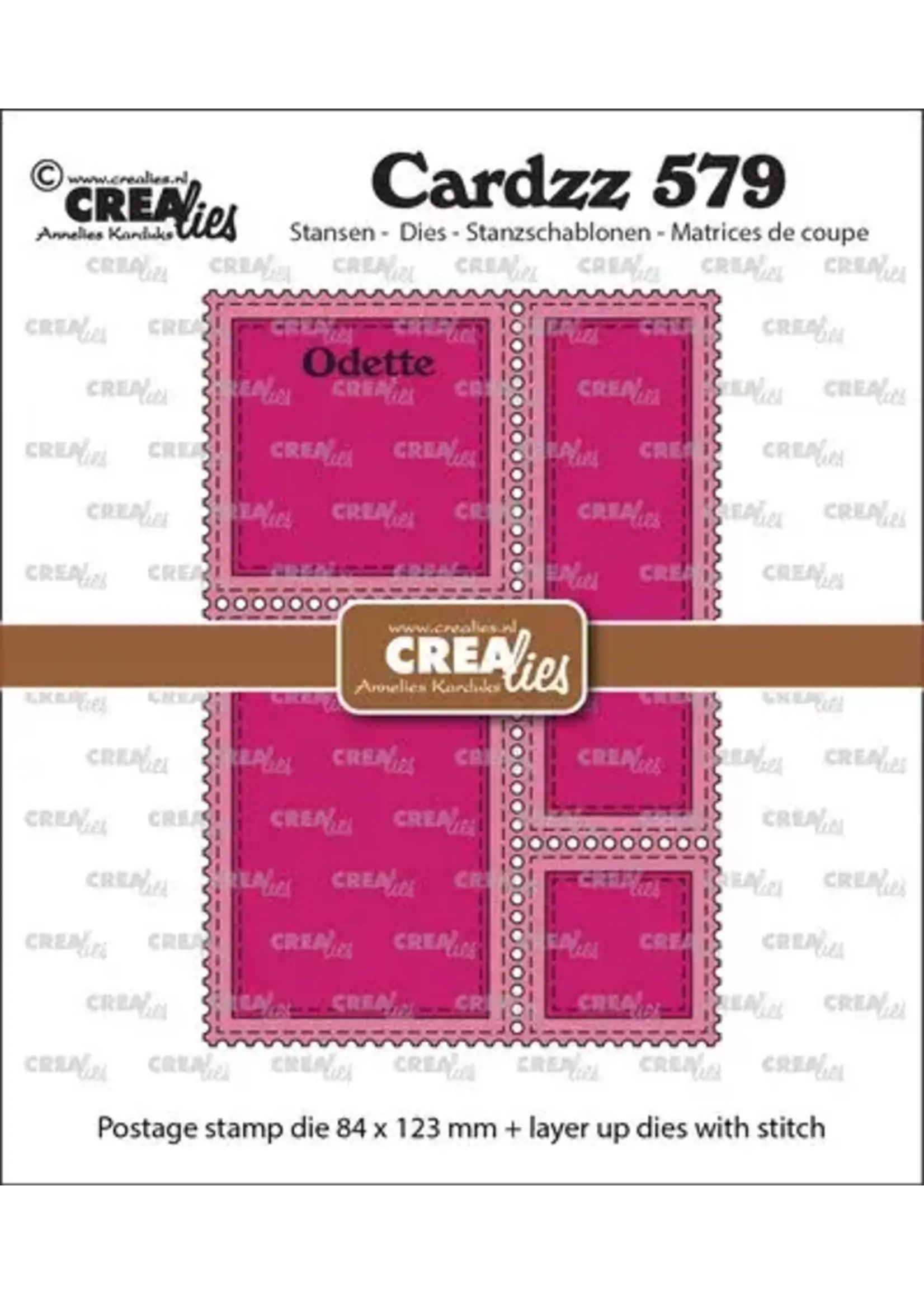 Cardzz Stansen Postzegelframe Rechthoekig Odette (CLCZ579)