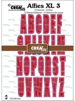 Alfies Stansen XL No. 3 Hoofdletters met Schaduw (CLALFXL03) Letter: 55 mm. Shadow: 60 mm