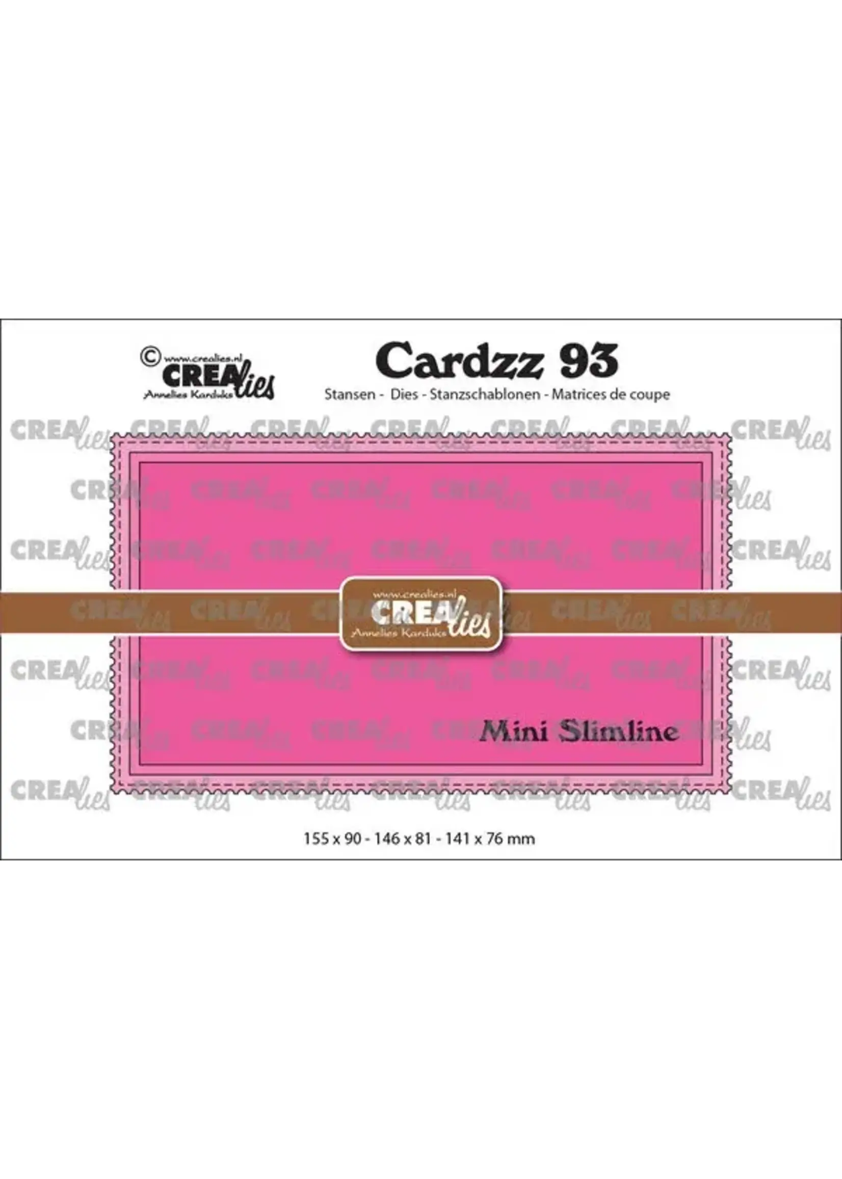 Cardzz Stansen Mini Slimline met Postzegelrand (CLCZ93