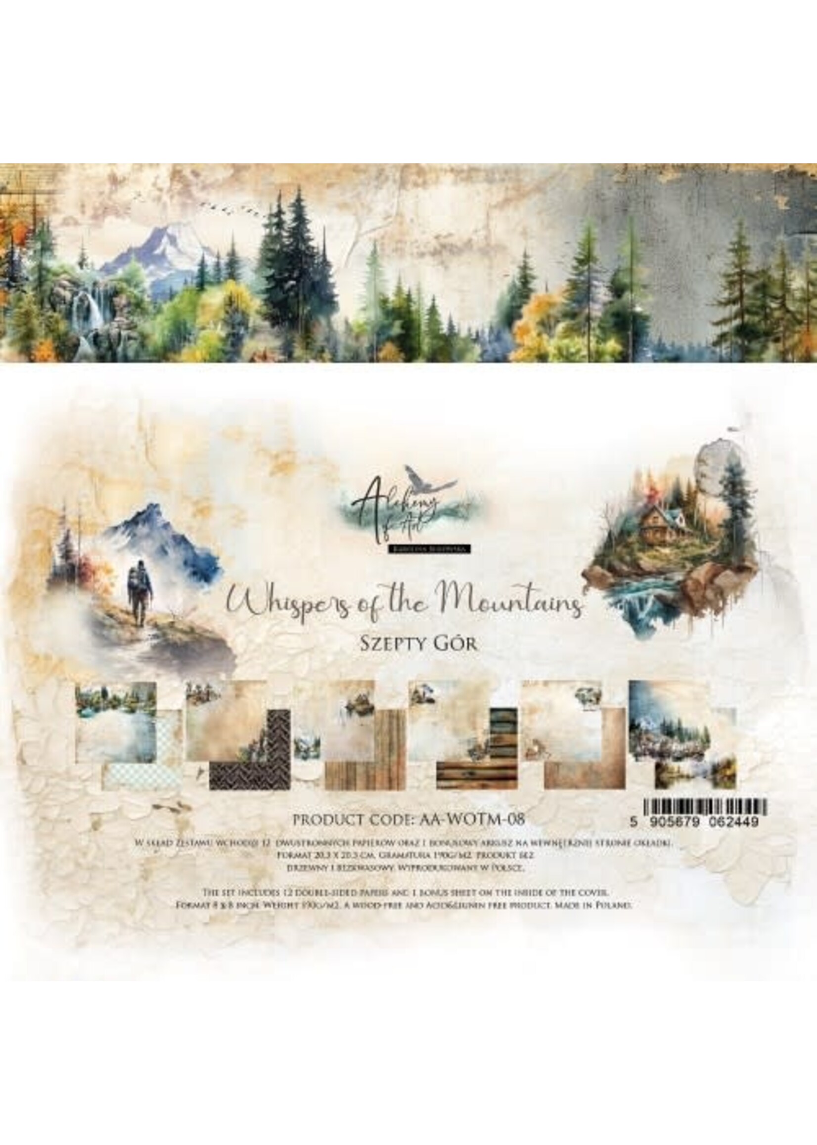 Zestaw papierów WHISPERS OF THE MOUNTAINS AA-WOTM-08