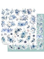 In frosty colors- 12x12'' flowers