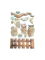 The Owl's House A5 Silicon Mould Owls and Branch (KACMA585)