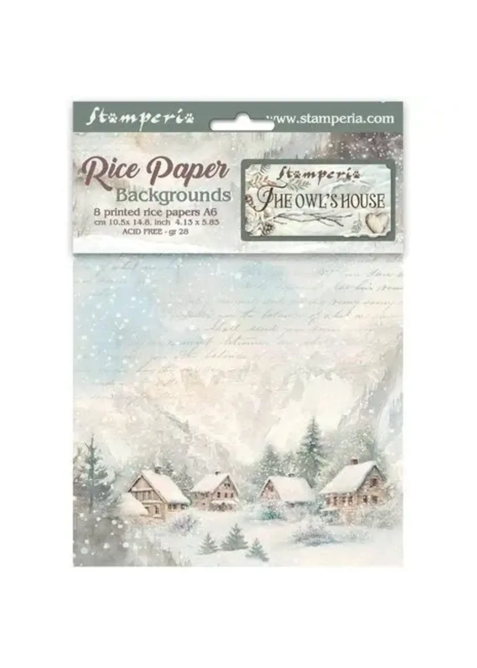 The Owl's House A6 Rice Paper Backgrounds (8pcs) (DFSAK6044)