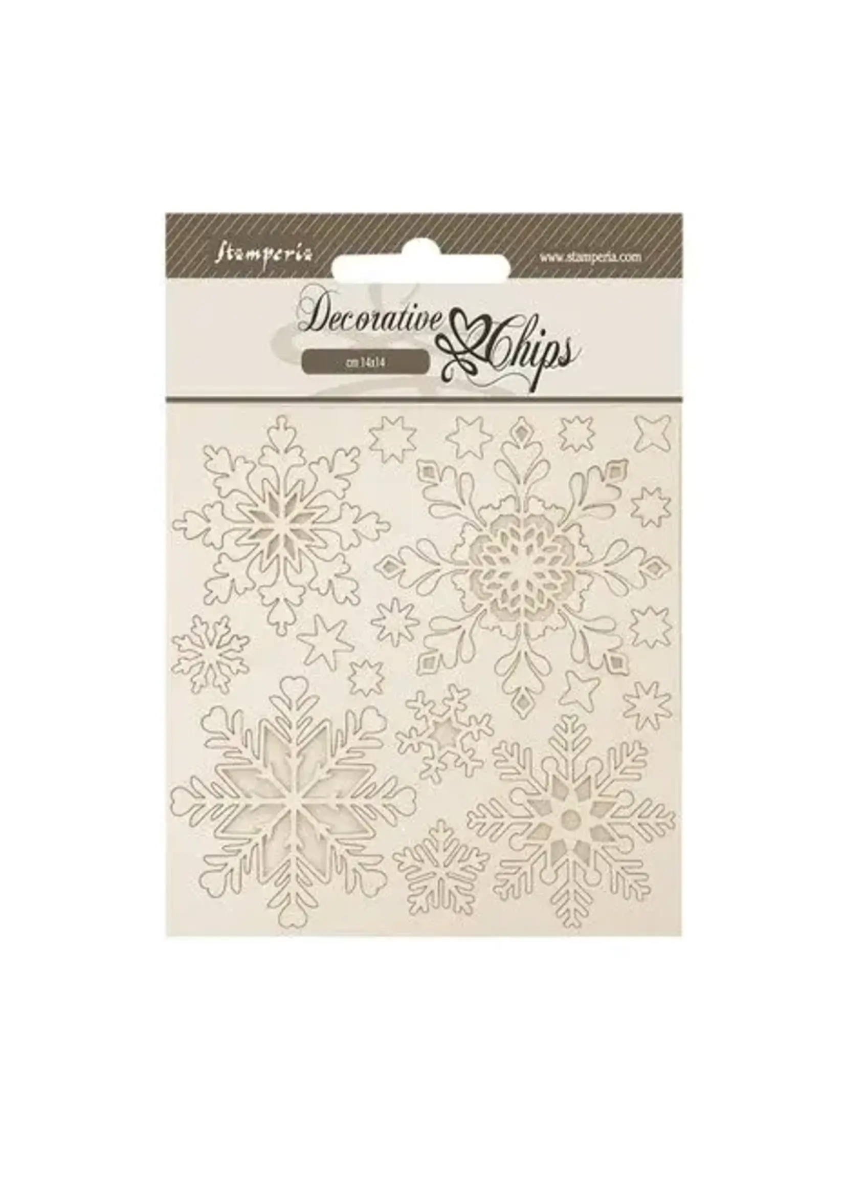 The Owl's House Decorative Chips Snowflakes (SCB273)