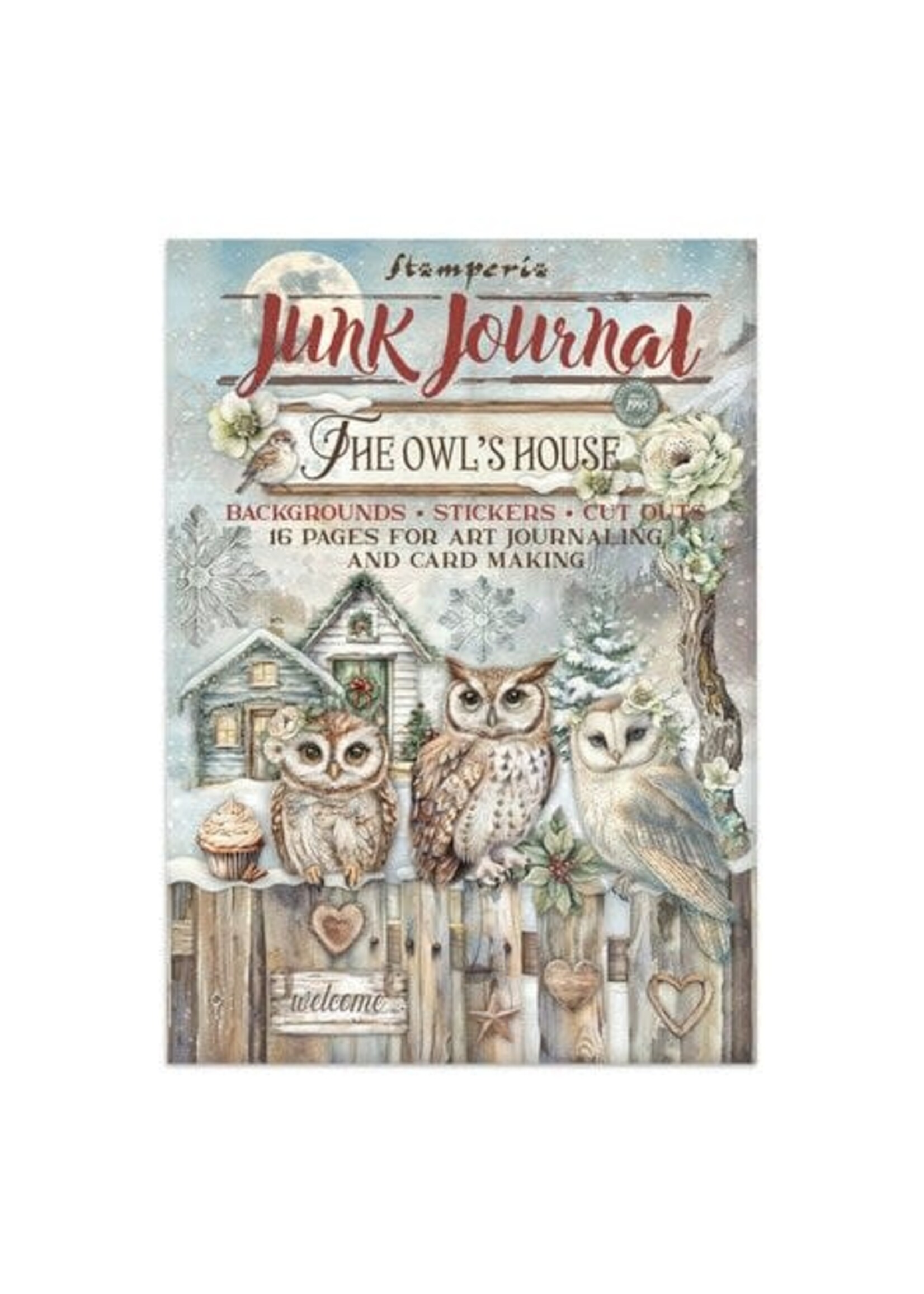 The Owl's House Junk Journal Backgrounds, Stickers, Cut-Outs (SBJK02)